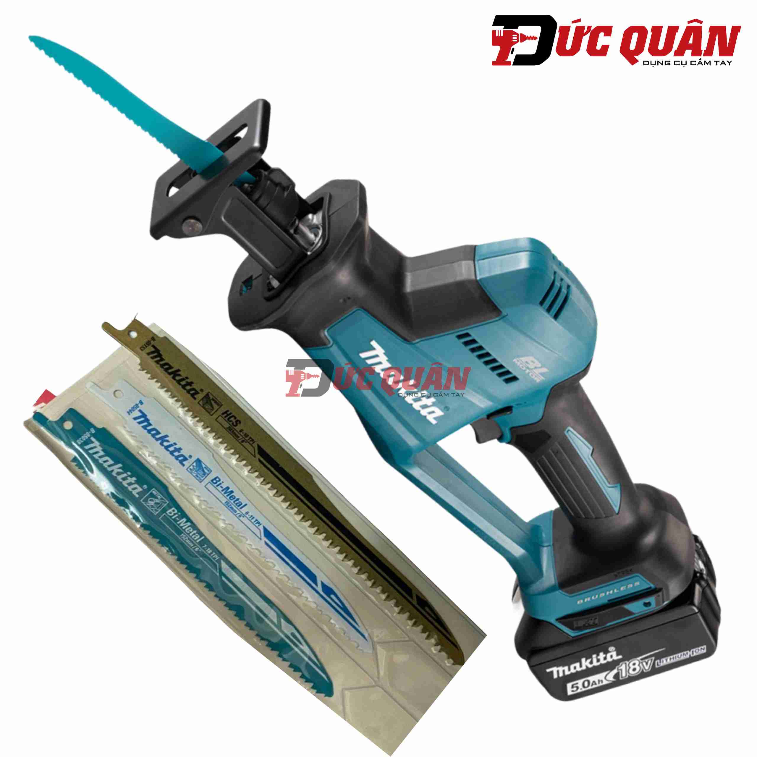 Máy cưa kiếm dùng pin 18v (không than) Makita DJR189Z (thân máy)