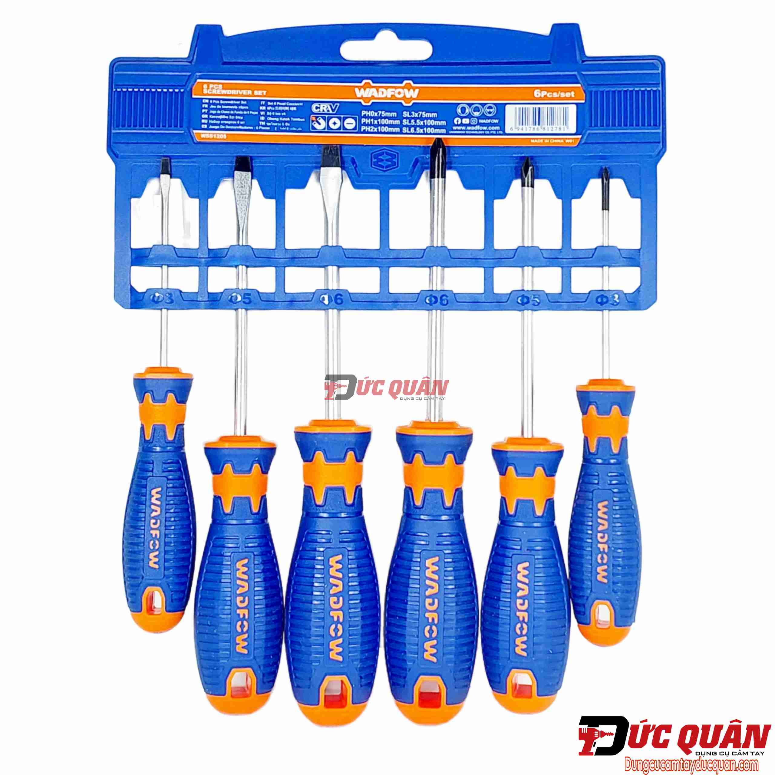Bộ 6 tua vít dẹp và bake WAFDOW WSS1206