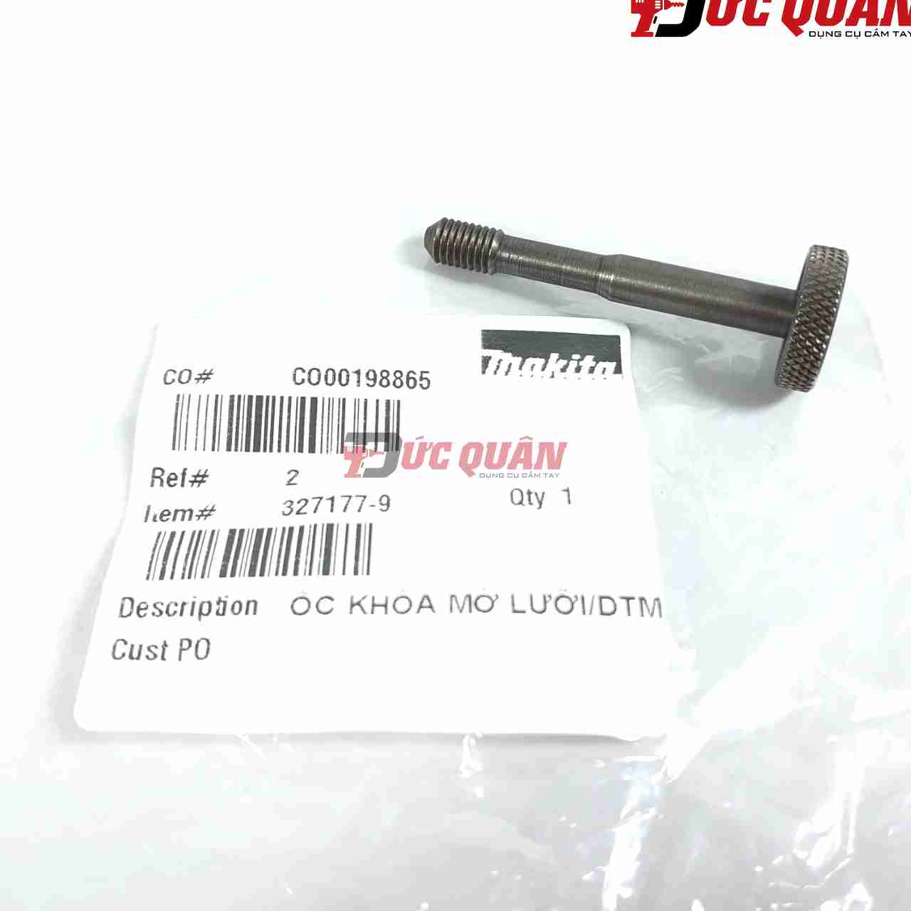 Ốc khóa mở lưỡi máy cắt rung, TM41D, TM51D, MAKITA, 327177-9