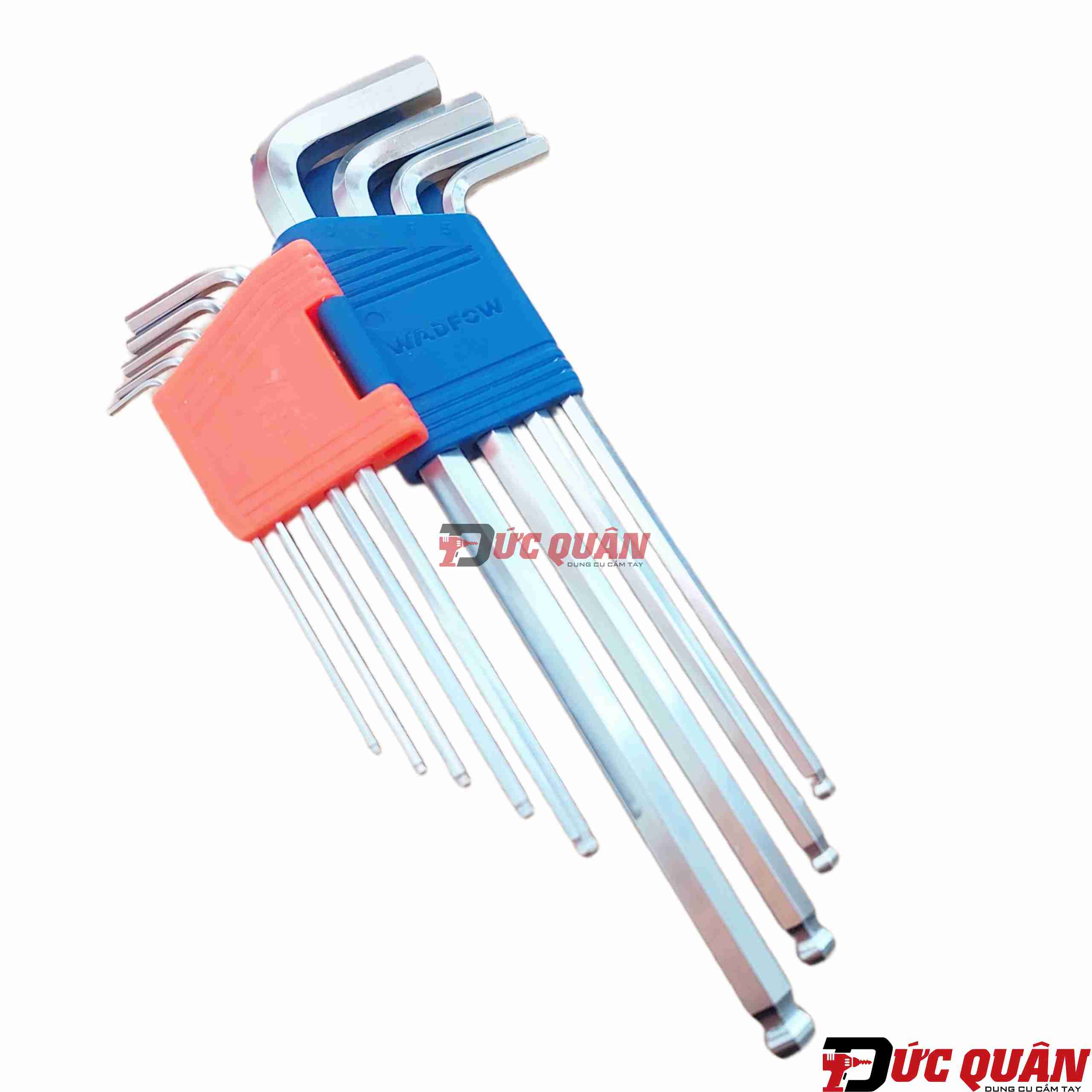 Bộ 9 đầu lục giác bi tròn dài ( 1.5-10mm ) WADFOW