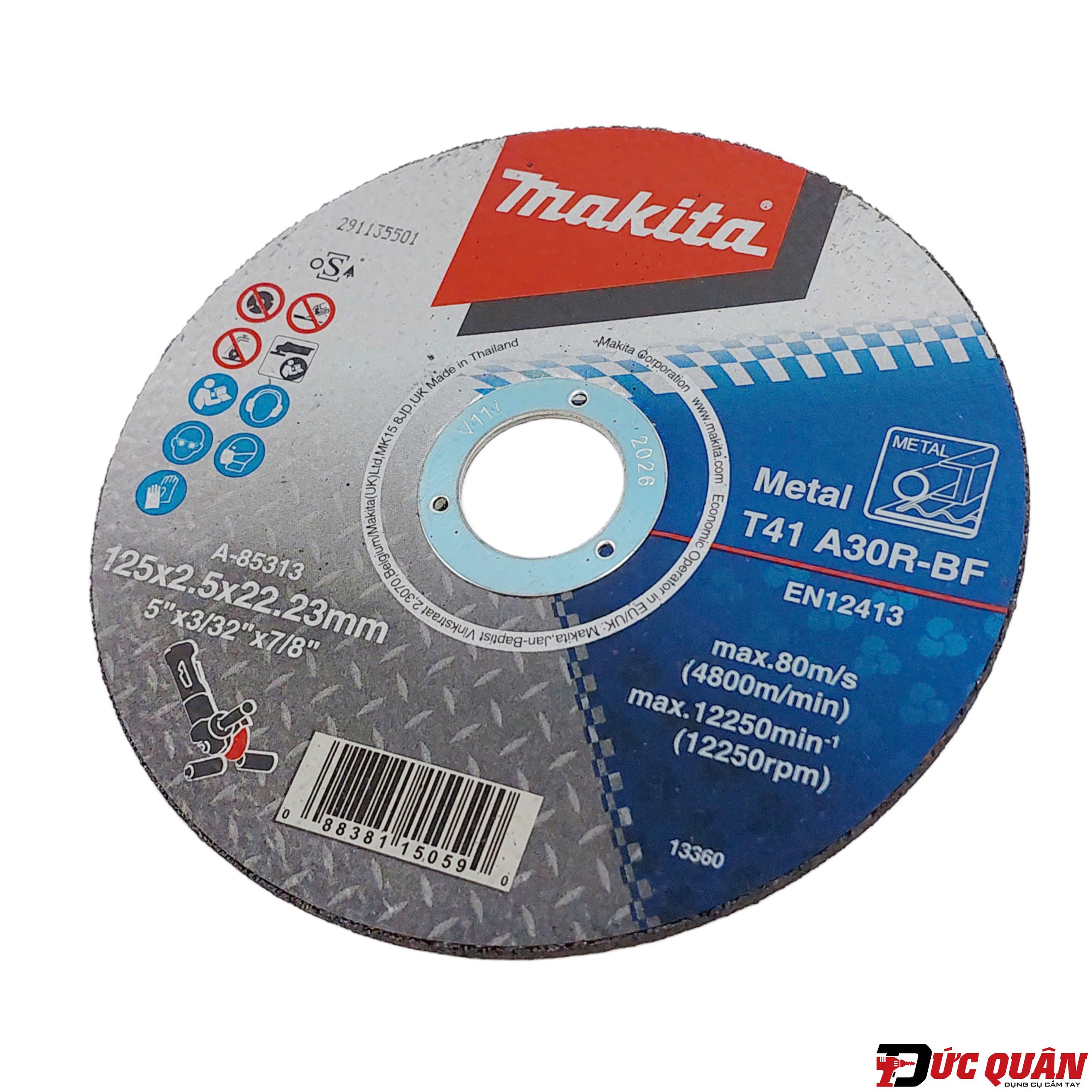 Đá cắt cho kim loại ( A30R-BF 125x2.5x22.2mm ) Makita A-85313