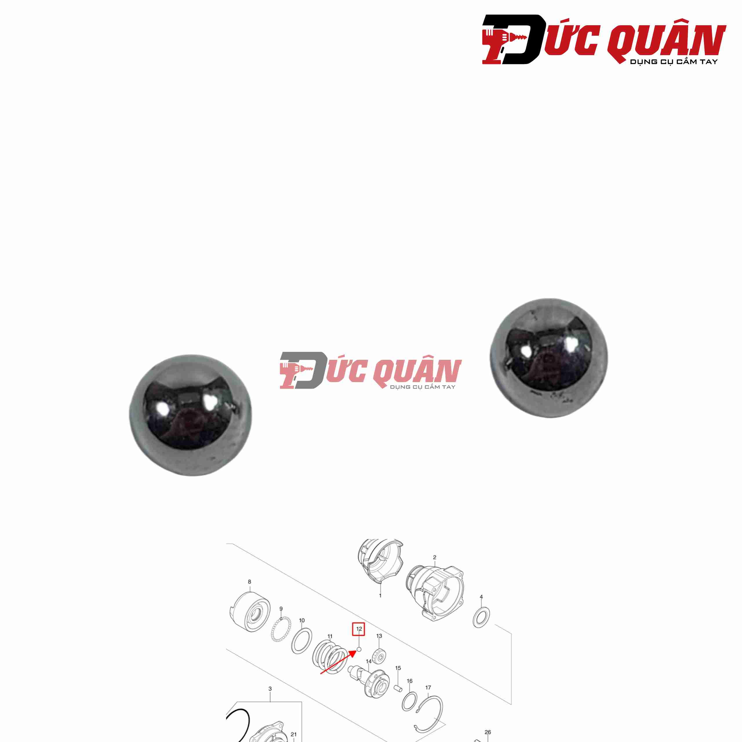 Bi sắc máy ( 6.4mm ) DTW700, 6905B, TW1000, BTW450 Makita 216007-8 ( 1 cái )
