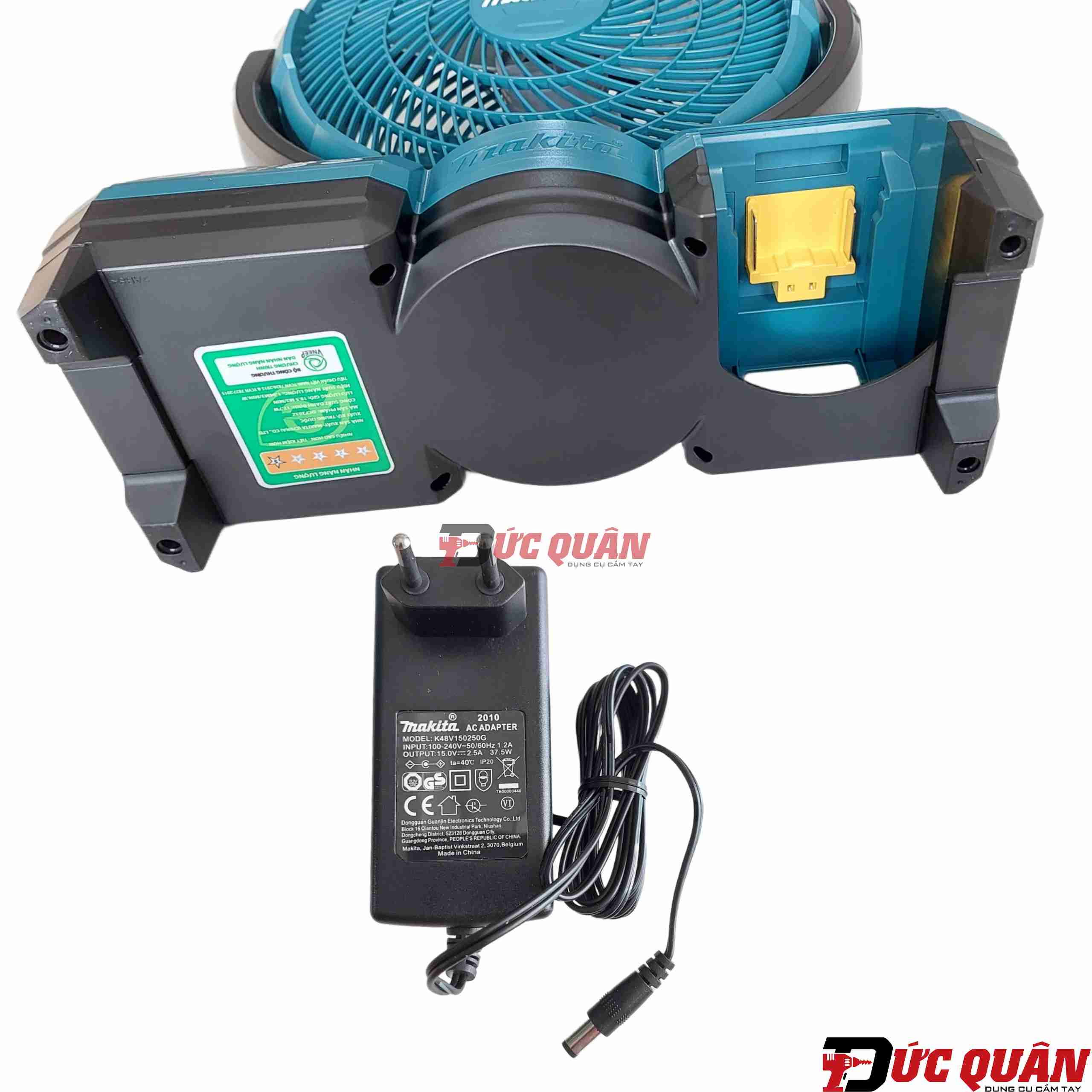 Quạt dùng pin ( 14v4-18v) và điện Makita DCF203Z (Không kèm pin, sạc)