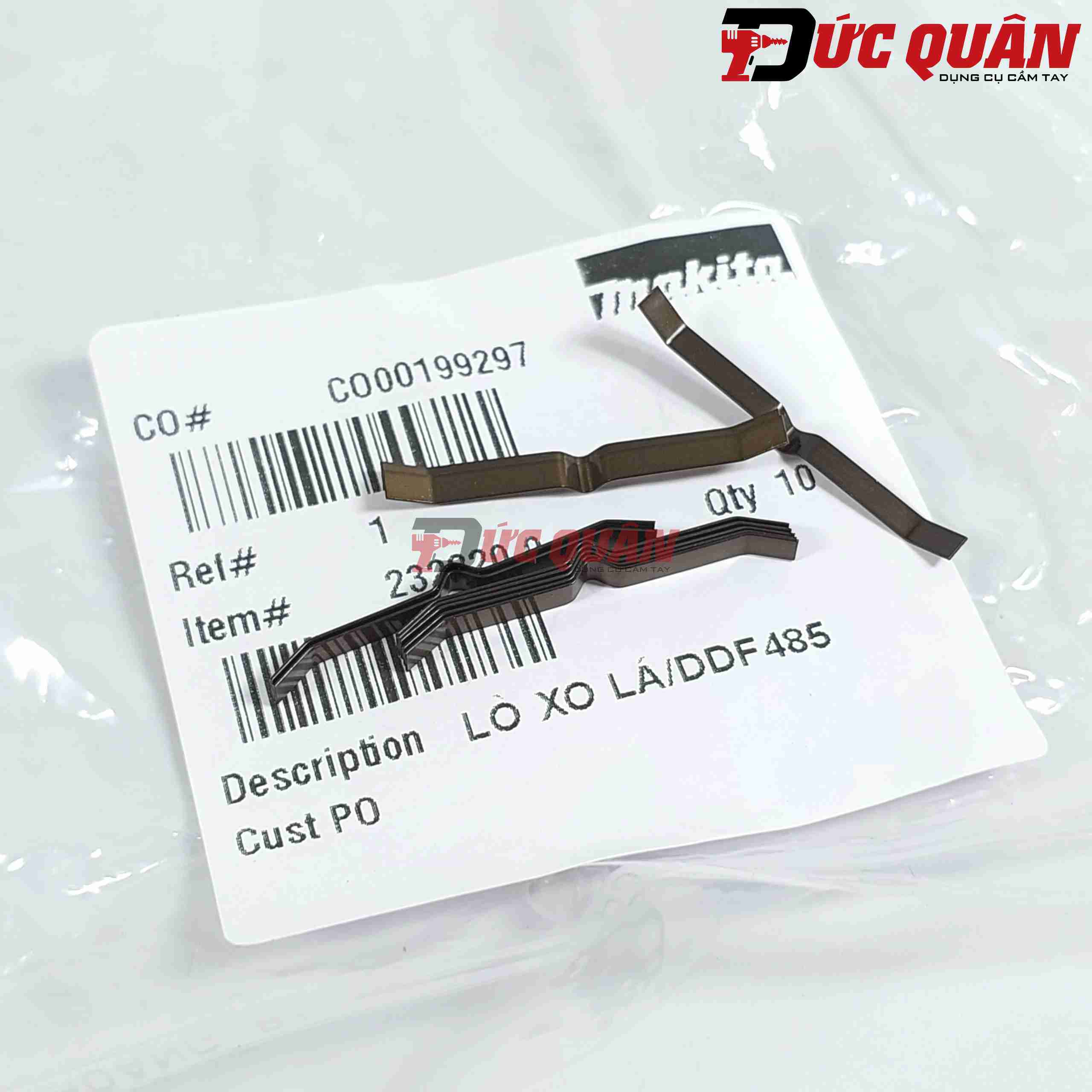 Lò xo lá máy khoan, DDF485, DHP481, Makita, 232220-0