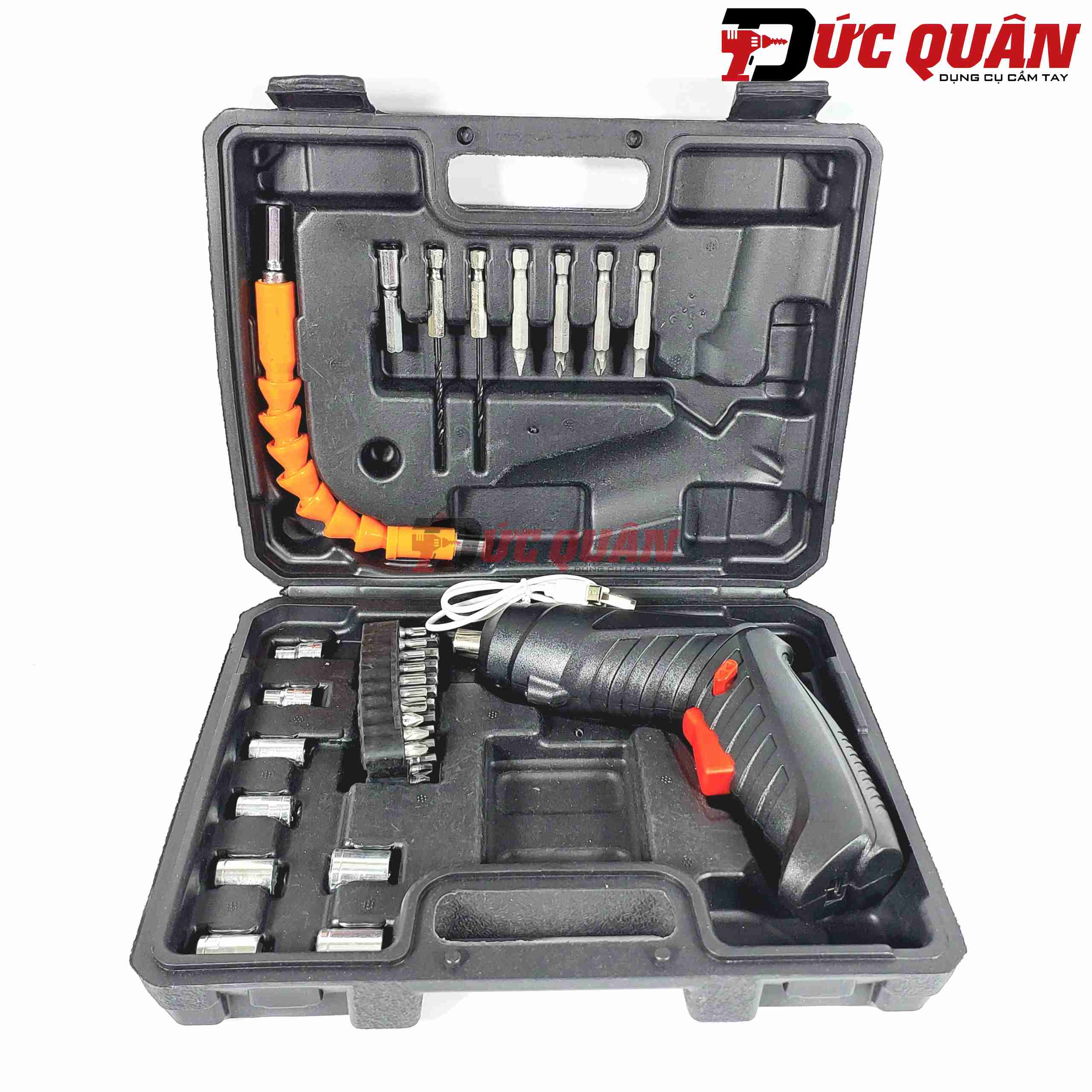Máy bắn vít cầm tay mini 2 chiều dùng pin sạc Tua vít điện Tuốc nơ điện dùng dây sạc USB máy xoáy ốc, khoan đục