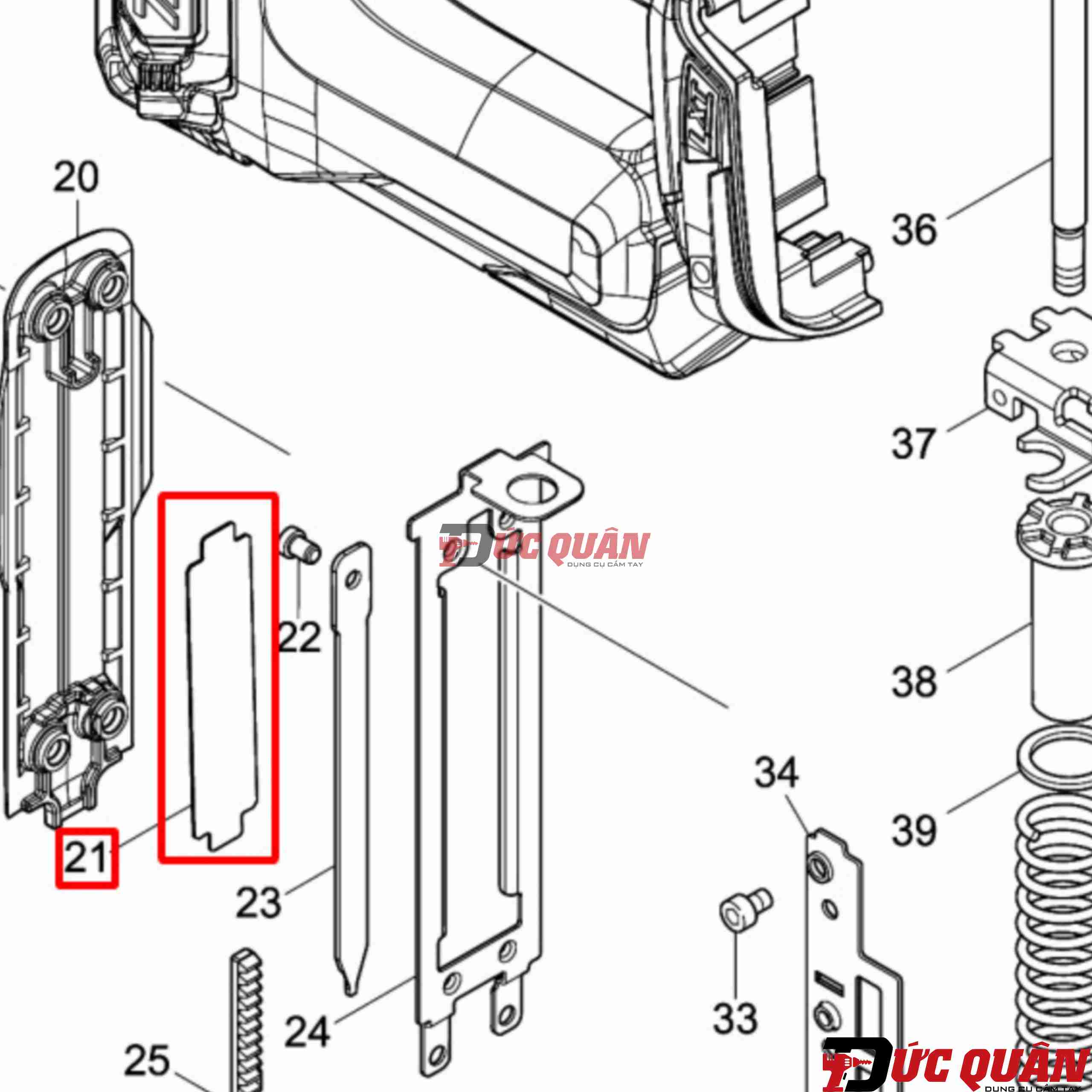 Miếng đệm máy bắn đinh Makita DFN350