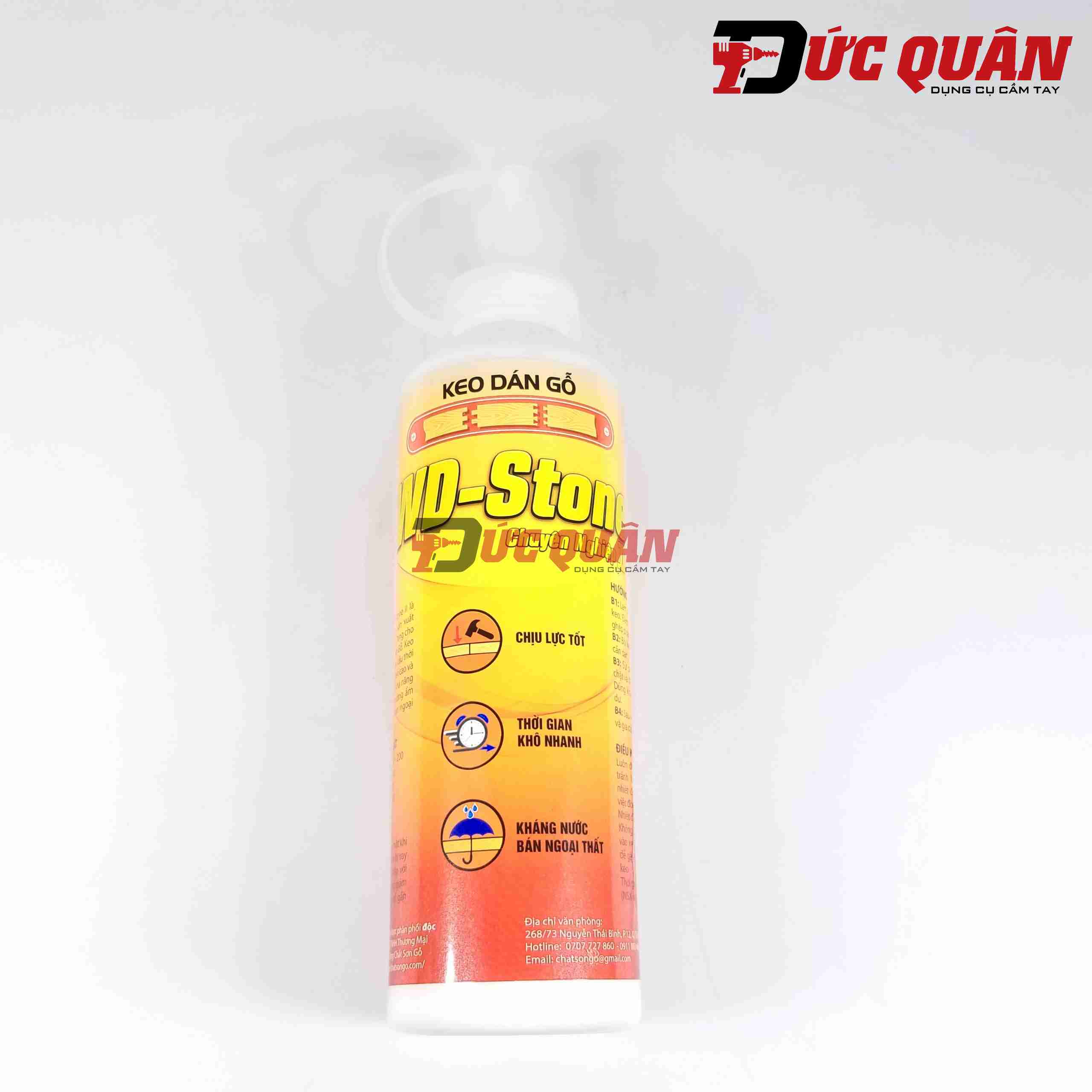 Keo dán gỗ kháng nước WD-Stone Chuyên Nghiệp / Keo gỗ - 0.5KG - Chất Sơn Gỗ