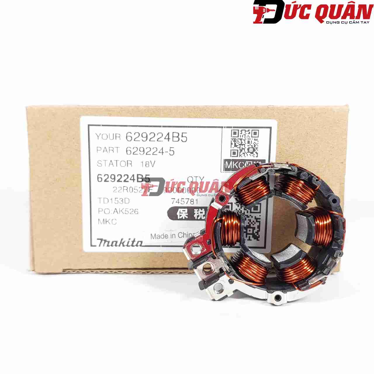 Stator máy bắn vít, DTD170, DTD153, XDT13, TD153, MAKITA, 629224-5