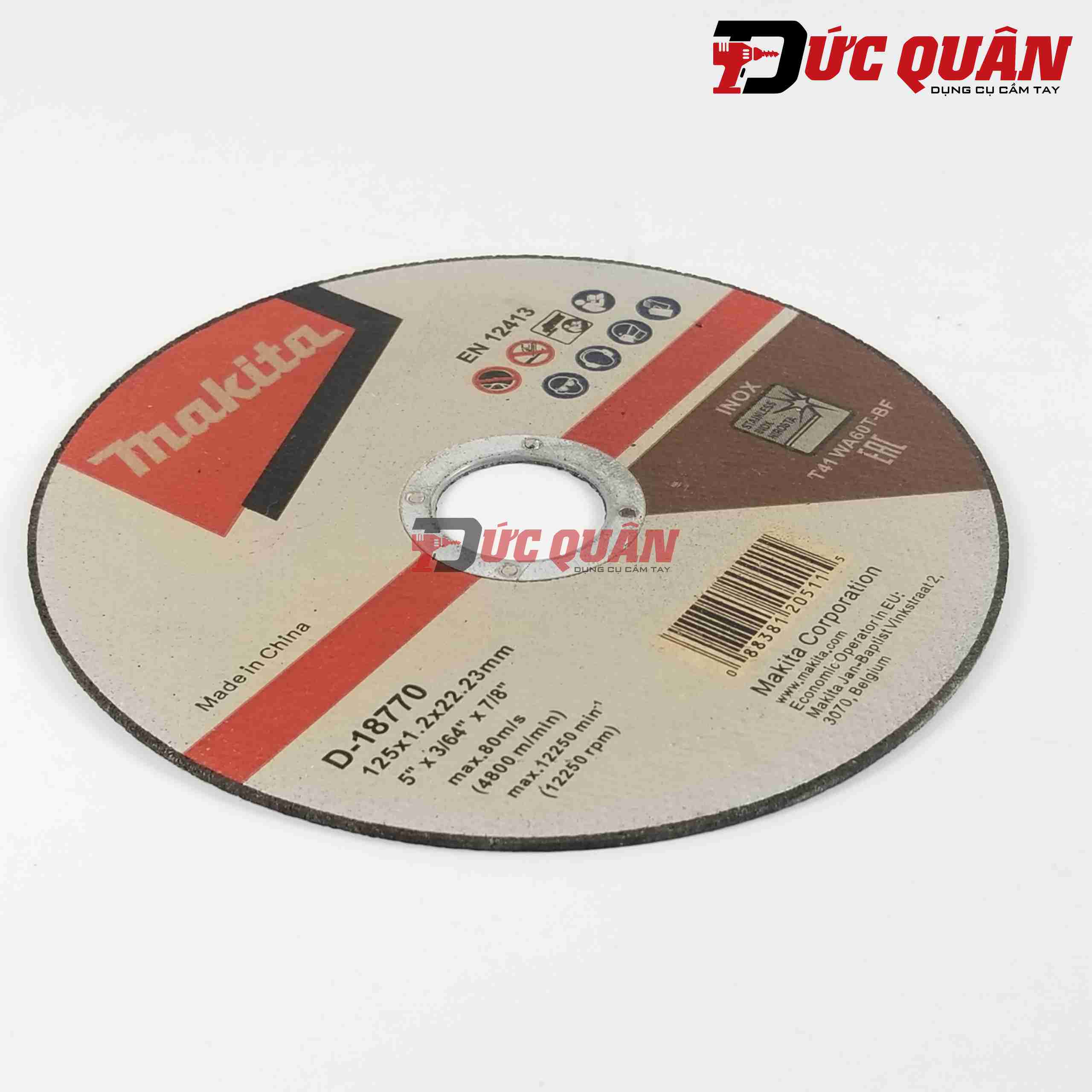 Đá cắt sắt ( 125x1.2x22.2mm ) Makita D-18770