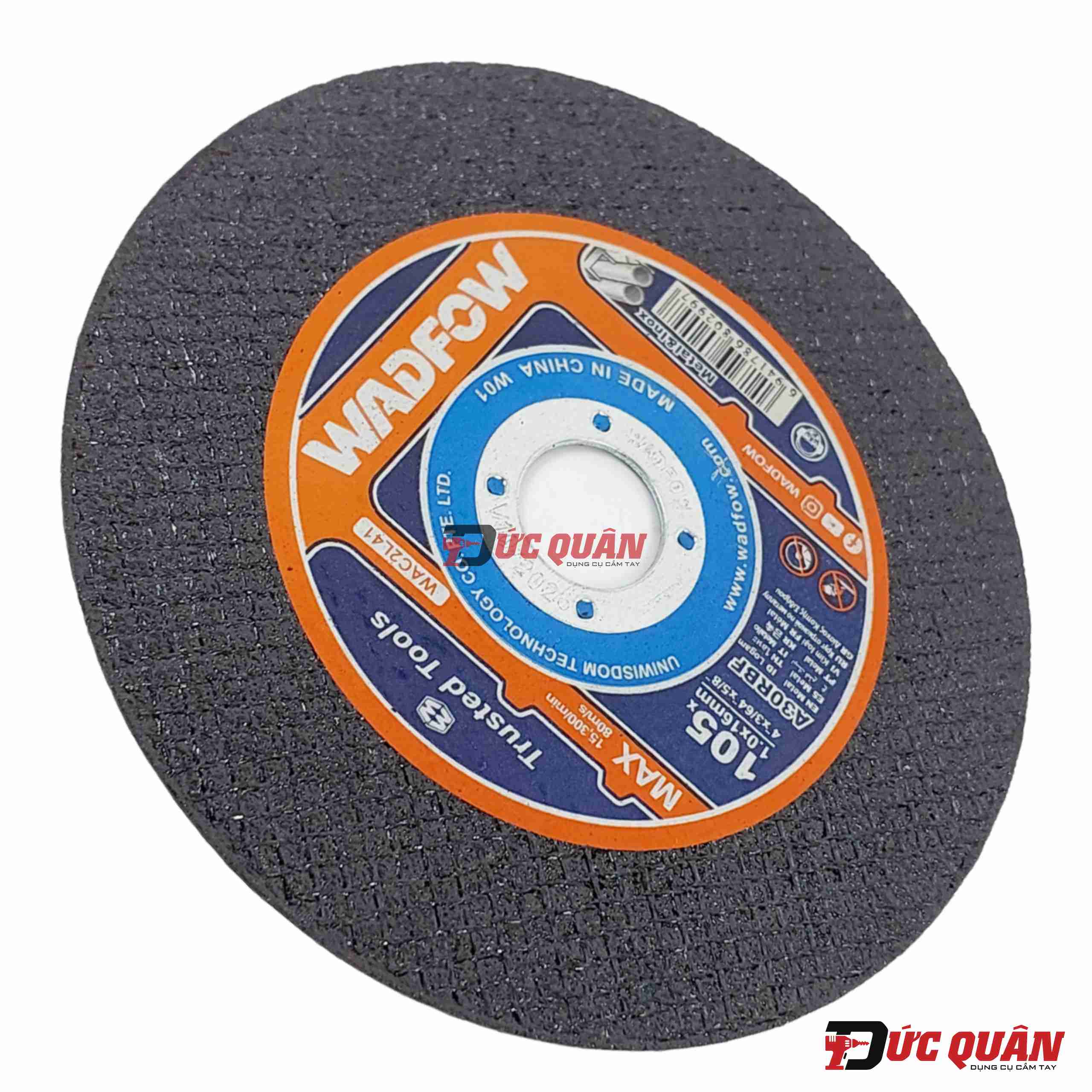 Bộ 15 Đá cắt kim loại, Inox ( 105x1x16mm ) WADFOW