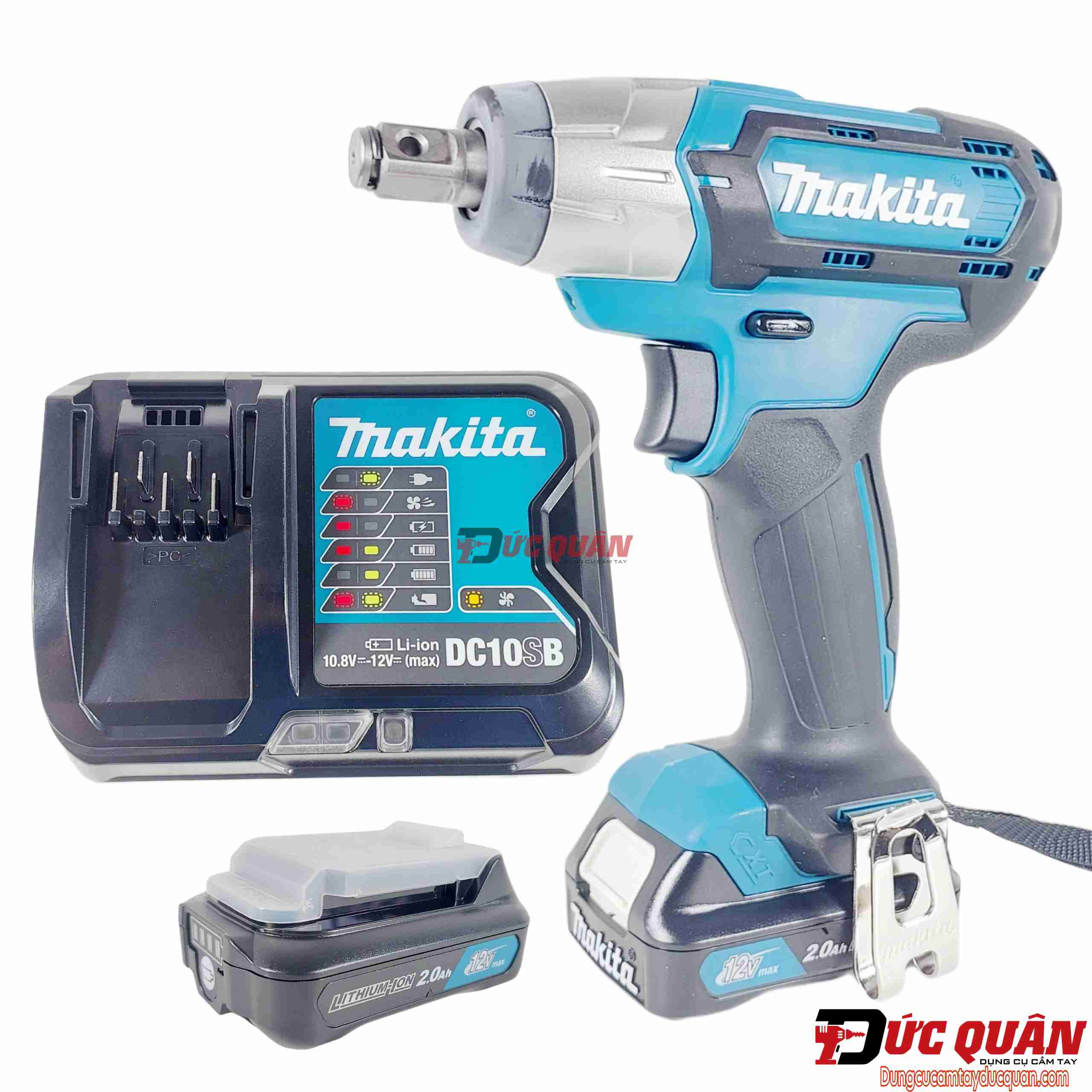 Bộ máy siết bu lông dùng pin 12v Makita TW141DSAE