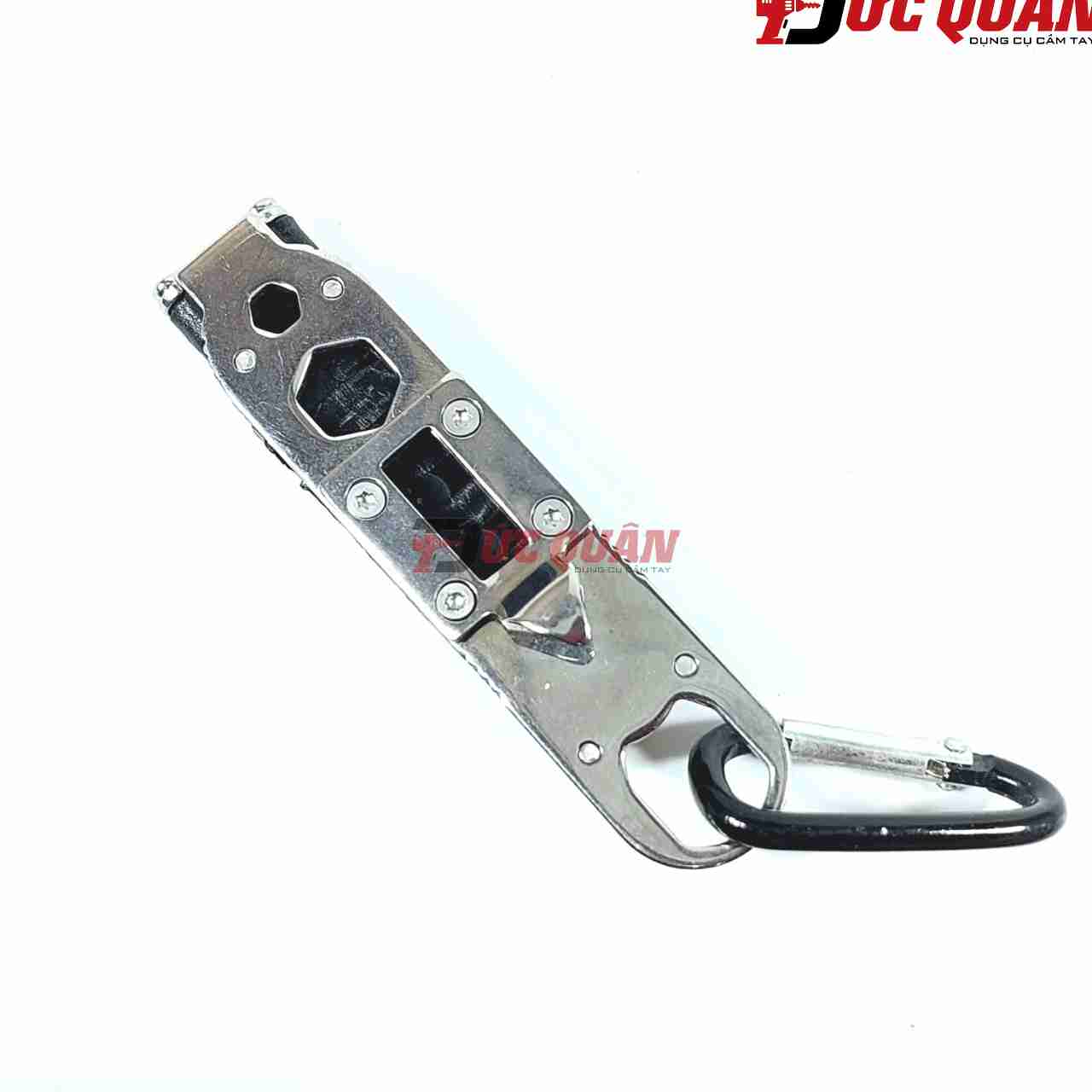 Móc chìa khóa dụng cụ đa năng, có đèn led, kết hợp cùng nhiều đầu vít MODEL 9095