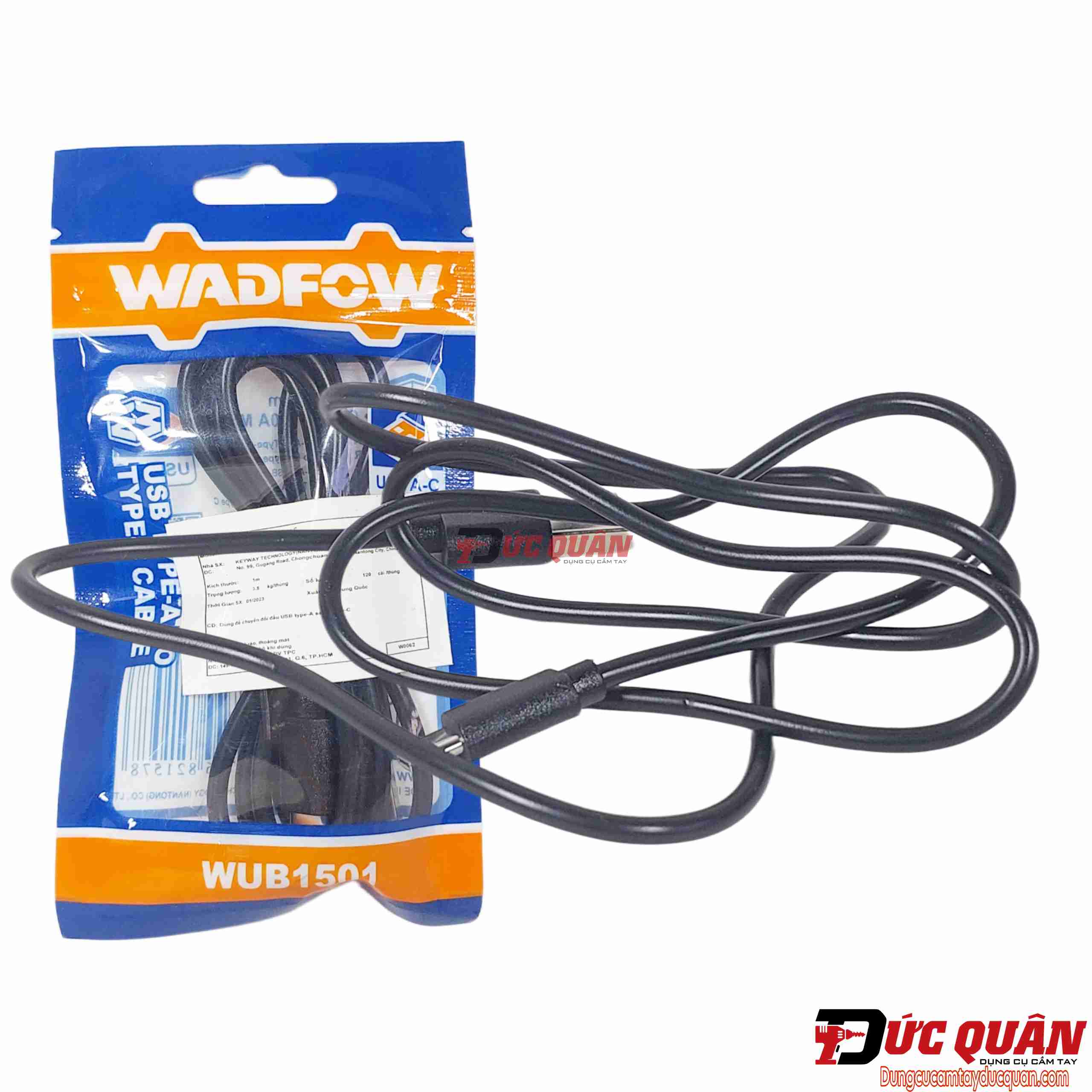 Dây cáp sạc 1m USB type-A sang type-C WADFOW WUB1501