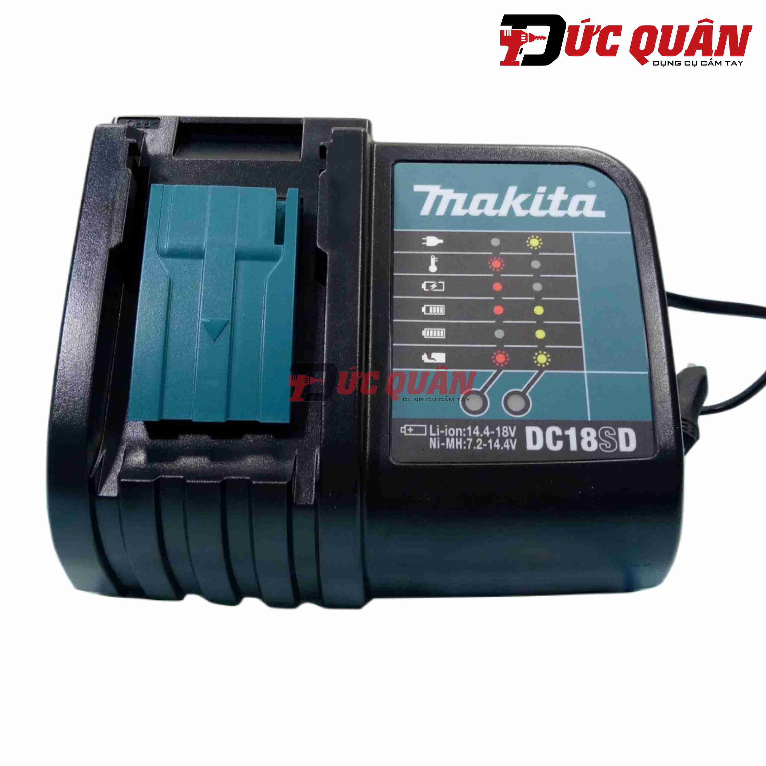 Bộ sạc pin 14.4-18V Makita DC18SD (nguồn 220V)