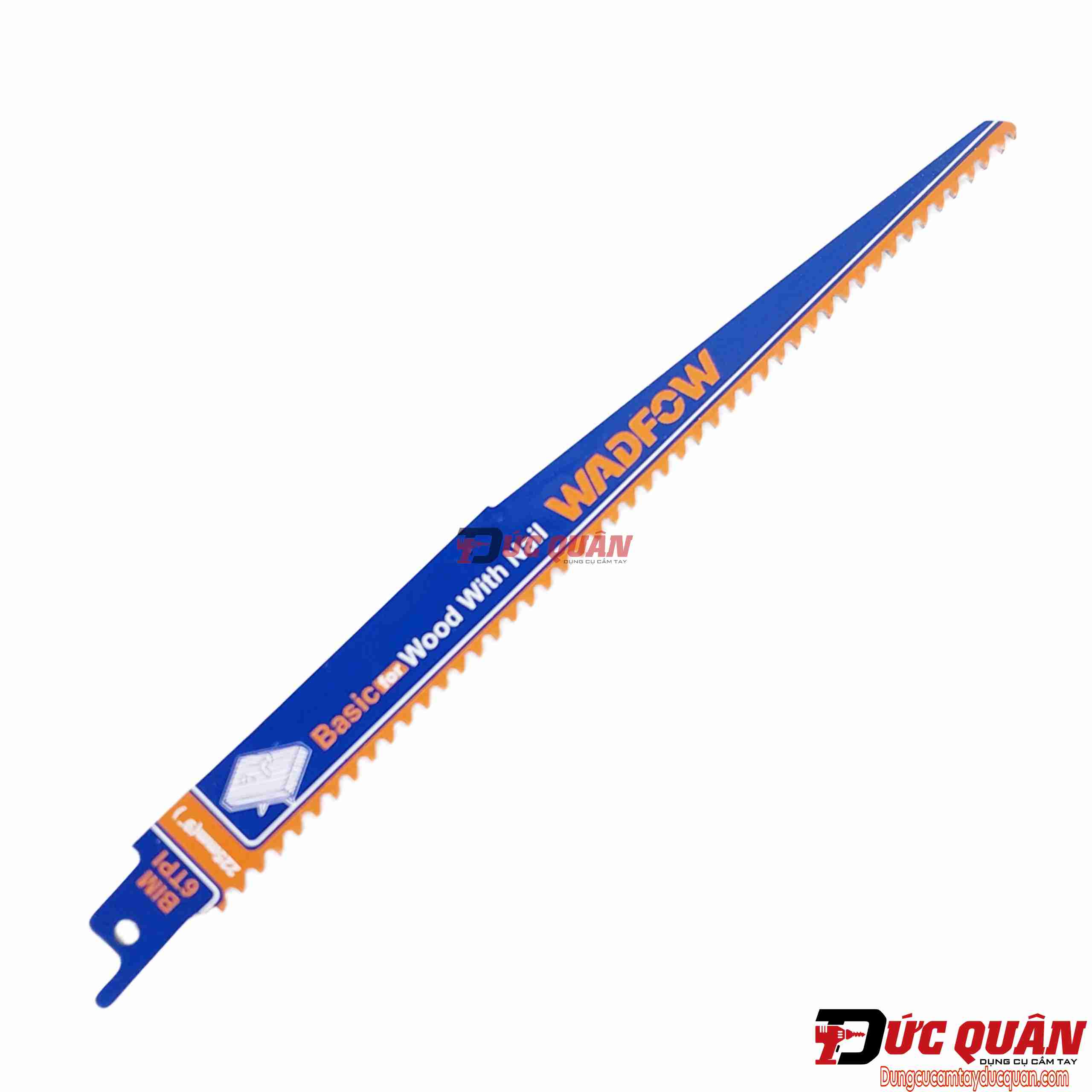 Bộ 2 lưỡi cưa kiếm cắt gỗ có đinh 225mm WADFOW WJT1111DF