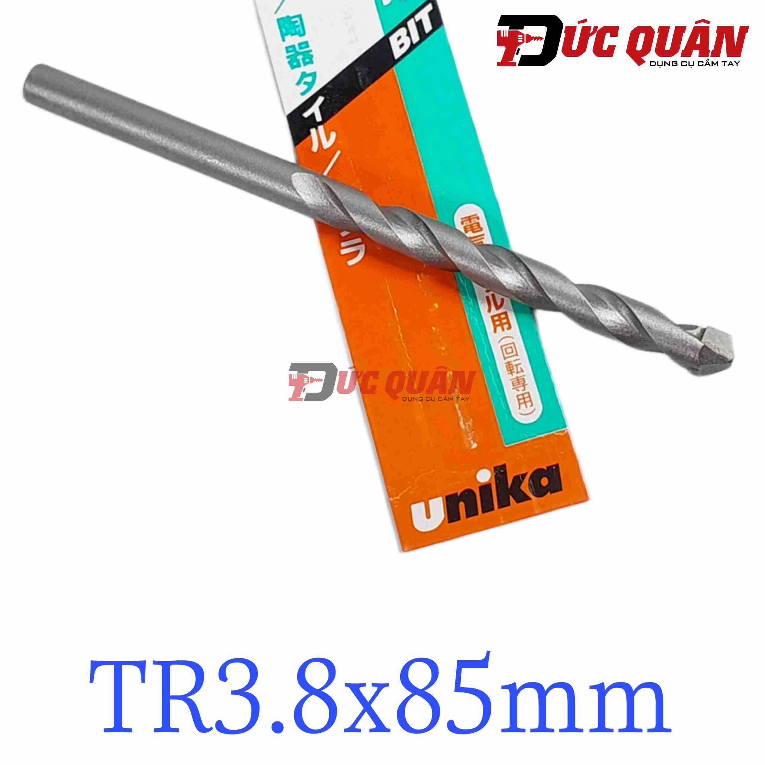 Mũi khoan tường, gạch men chuôi tròn Unika  ( MÃ TR ) Full size
