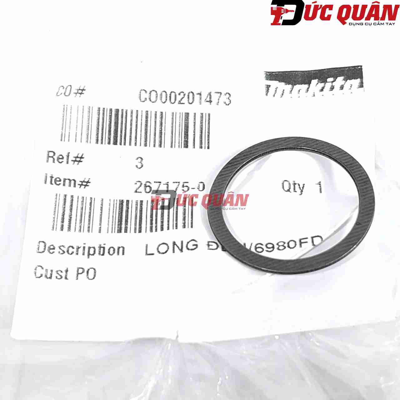Long đên dùng cho máy, DHR182, 6980FD, HR184, DTD134, DTD136, DTD146, MAKITA, 267175-0