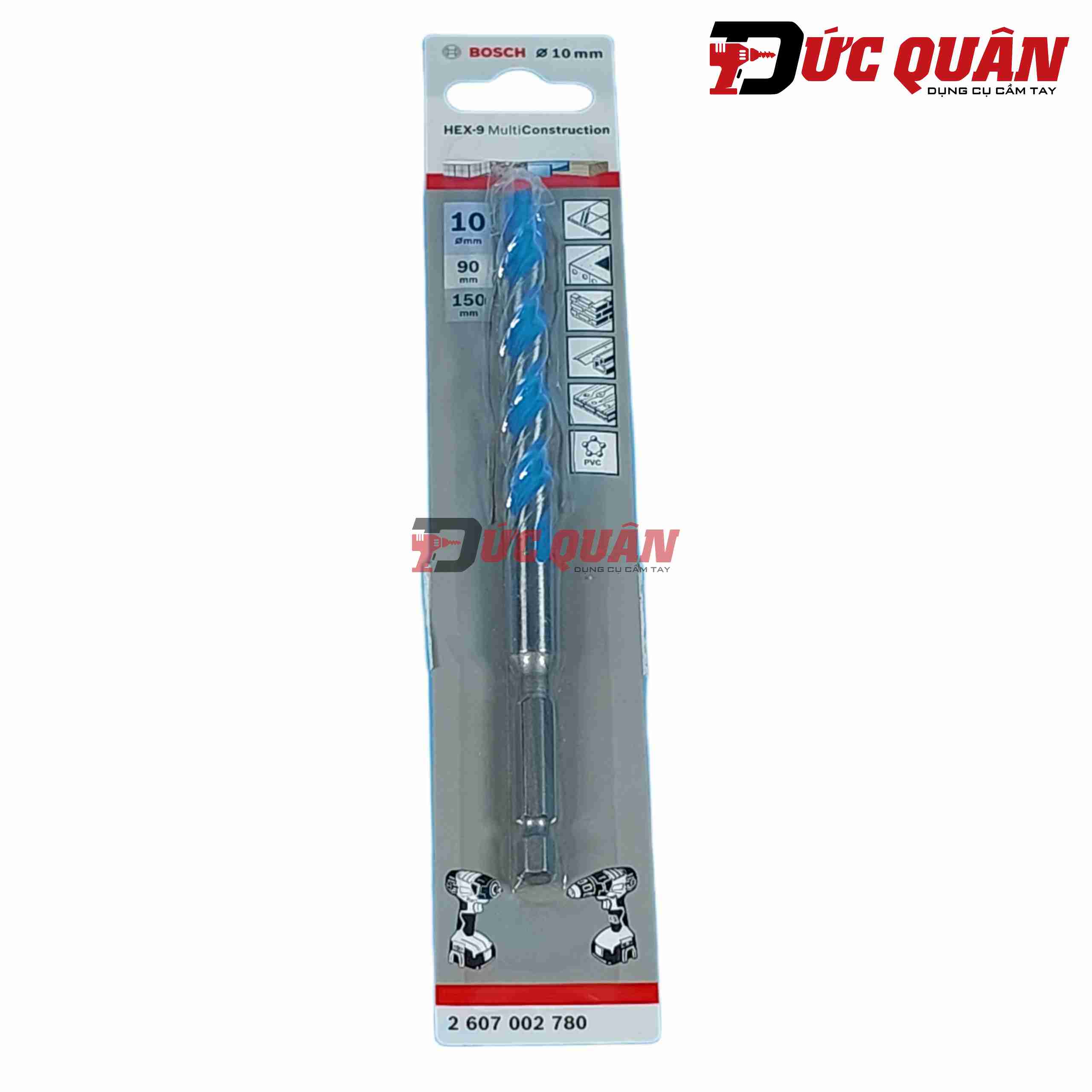 Mũi khoan đa năng chuôi lục giác HEX-9 MultiConstruction Bosch ( Full Size )