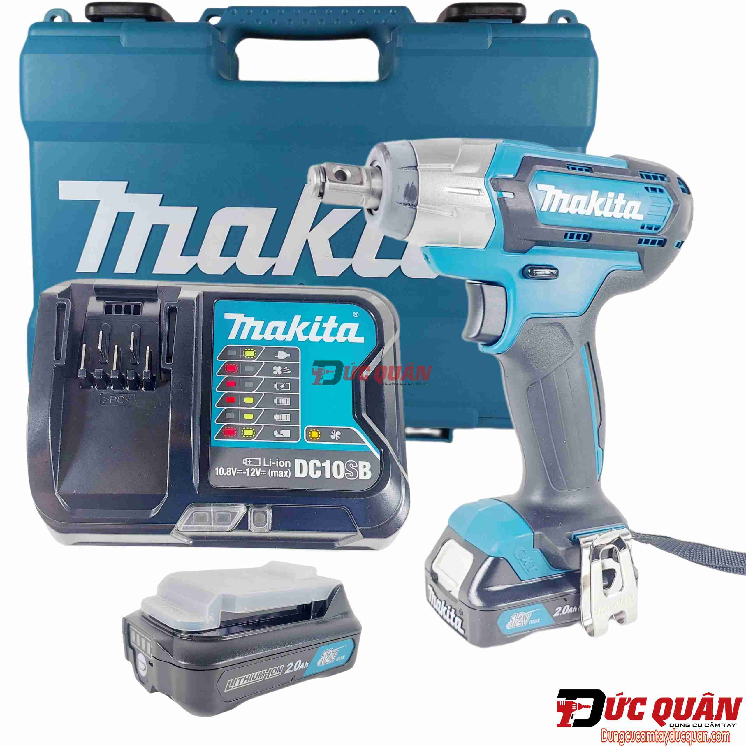Bộ máy siết bu lông dùng pin 12v Makita TW141DSAE