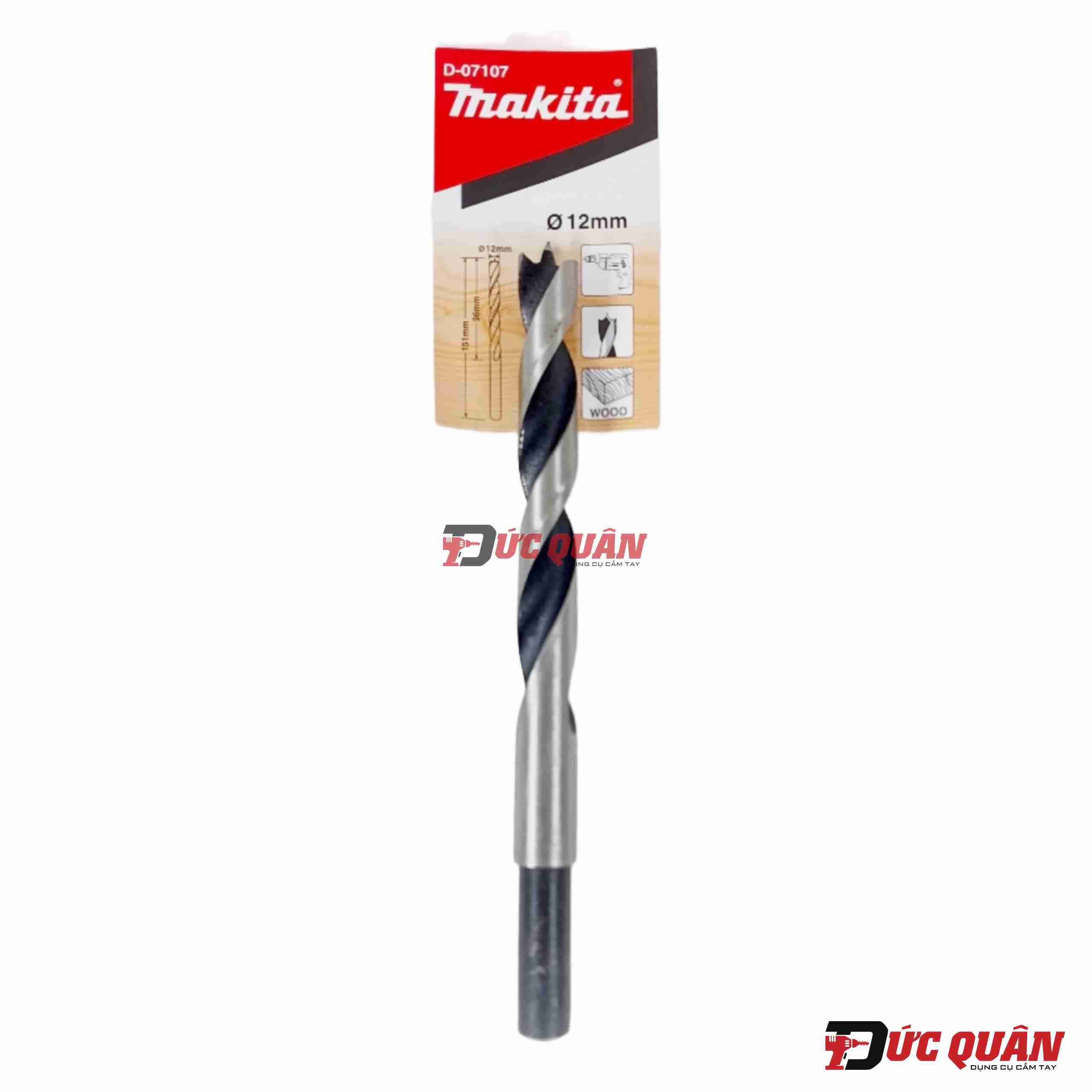 Mũi khoan gỗ chân tròn ( 12-18mm ) Makita