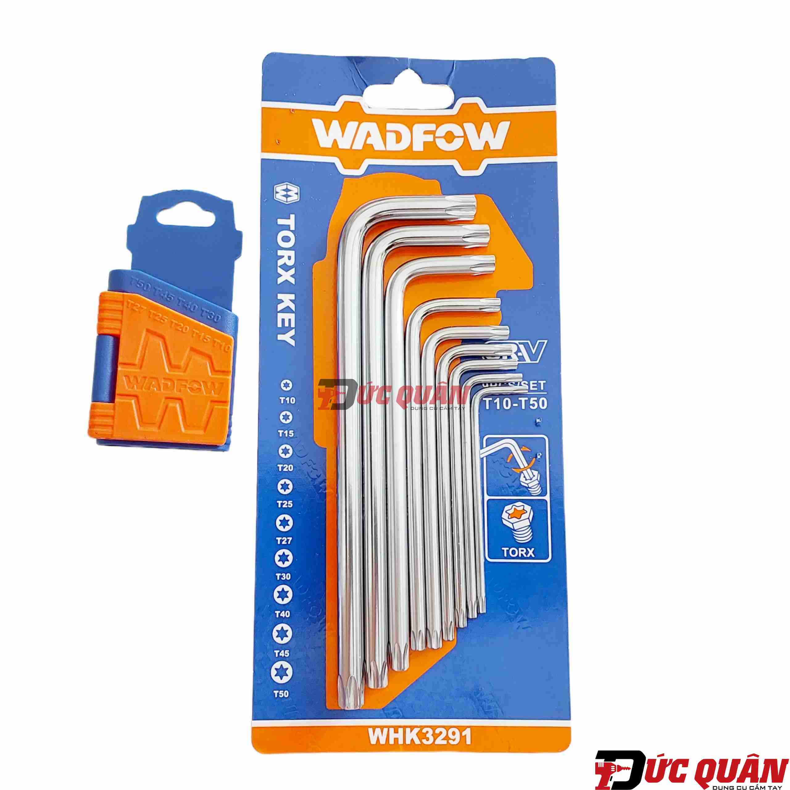 Bộ 9 chìa lục  giác sao ( có lổ và không lổ ) từ T10- T50 WADFOW