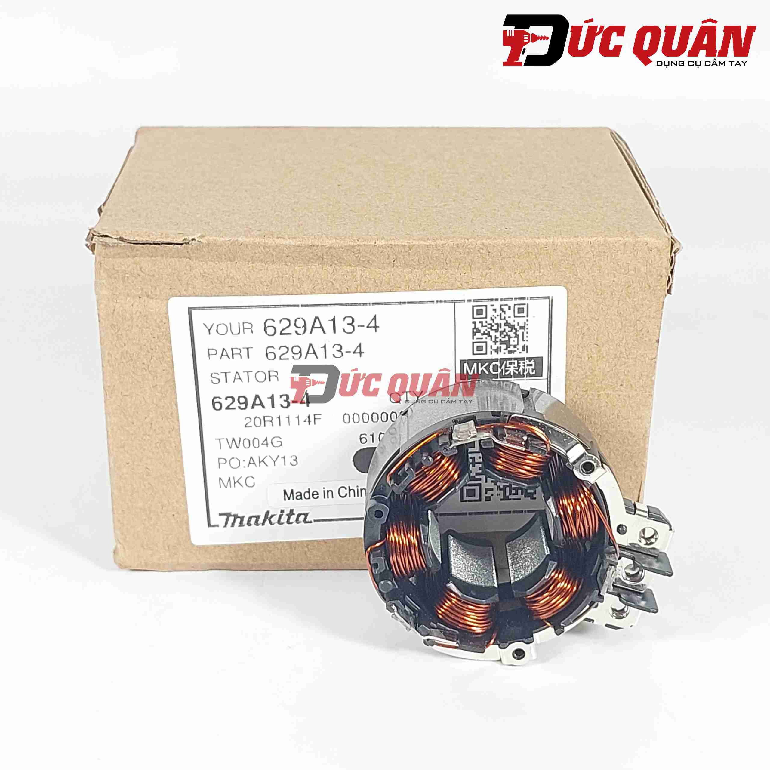 Stator máy bu long 40vMax TW004G MAKITA 629A13-4
