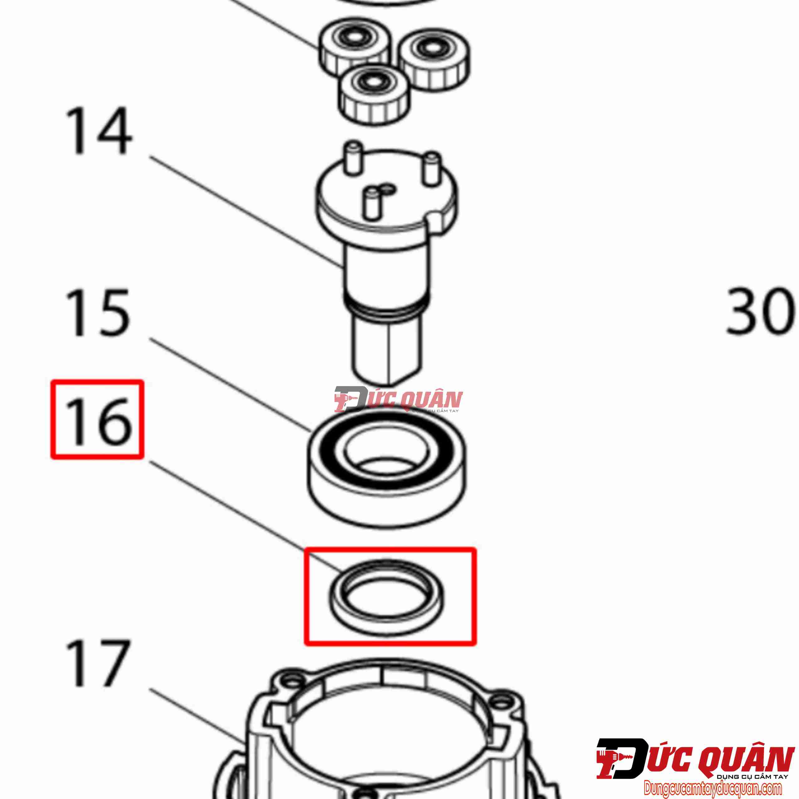 Vòng đệm máy cưa vòng Makita DPB181 257348-3