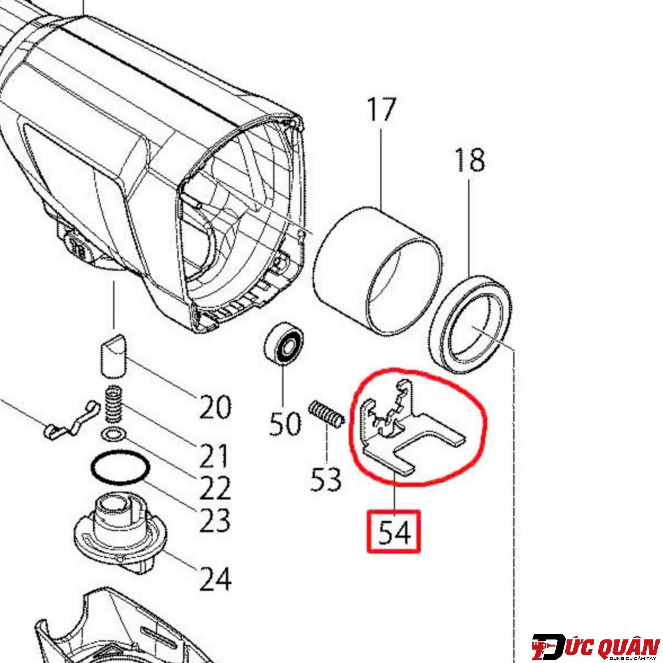 Khóa chuyển chế độ máy Makita HR2610 346176-2