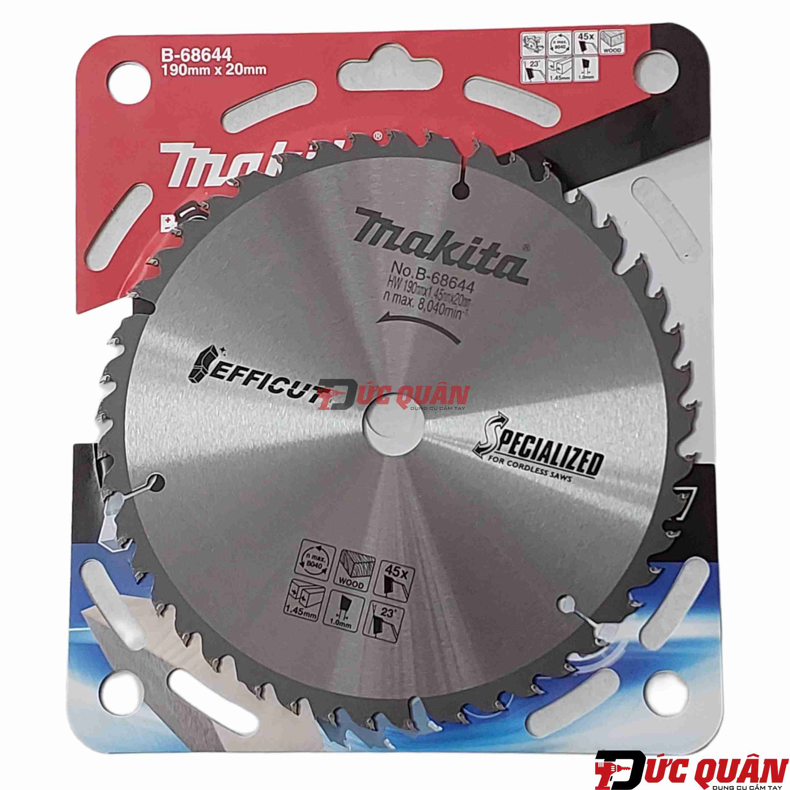 Lưỡi cắt hợp kim EFFICUT ( 190x20mm ) Makita B-68644