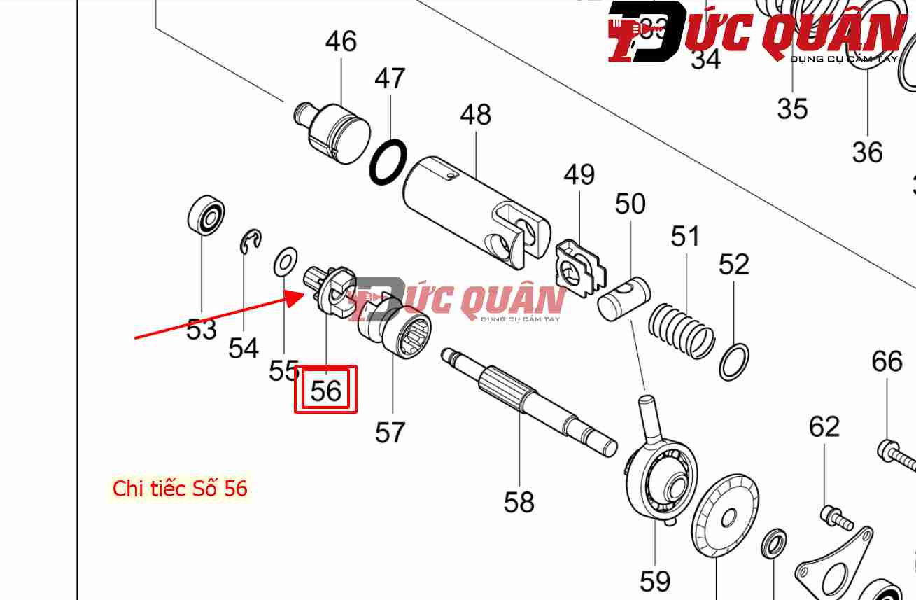 Khớp nhong nhỏ DHR242/ HR244 Makita 227231-8