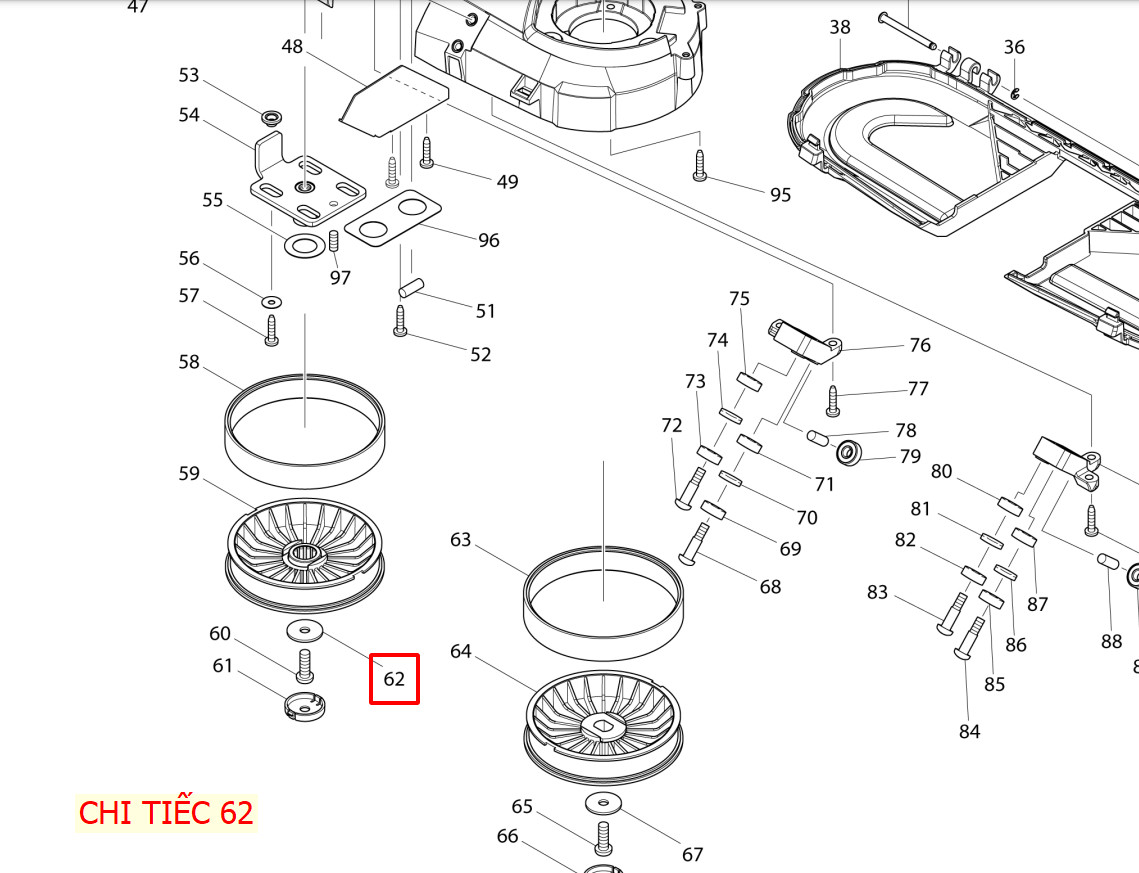 Long đền máy cưa vòng MAKITA 2108F/DPB181Z