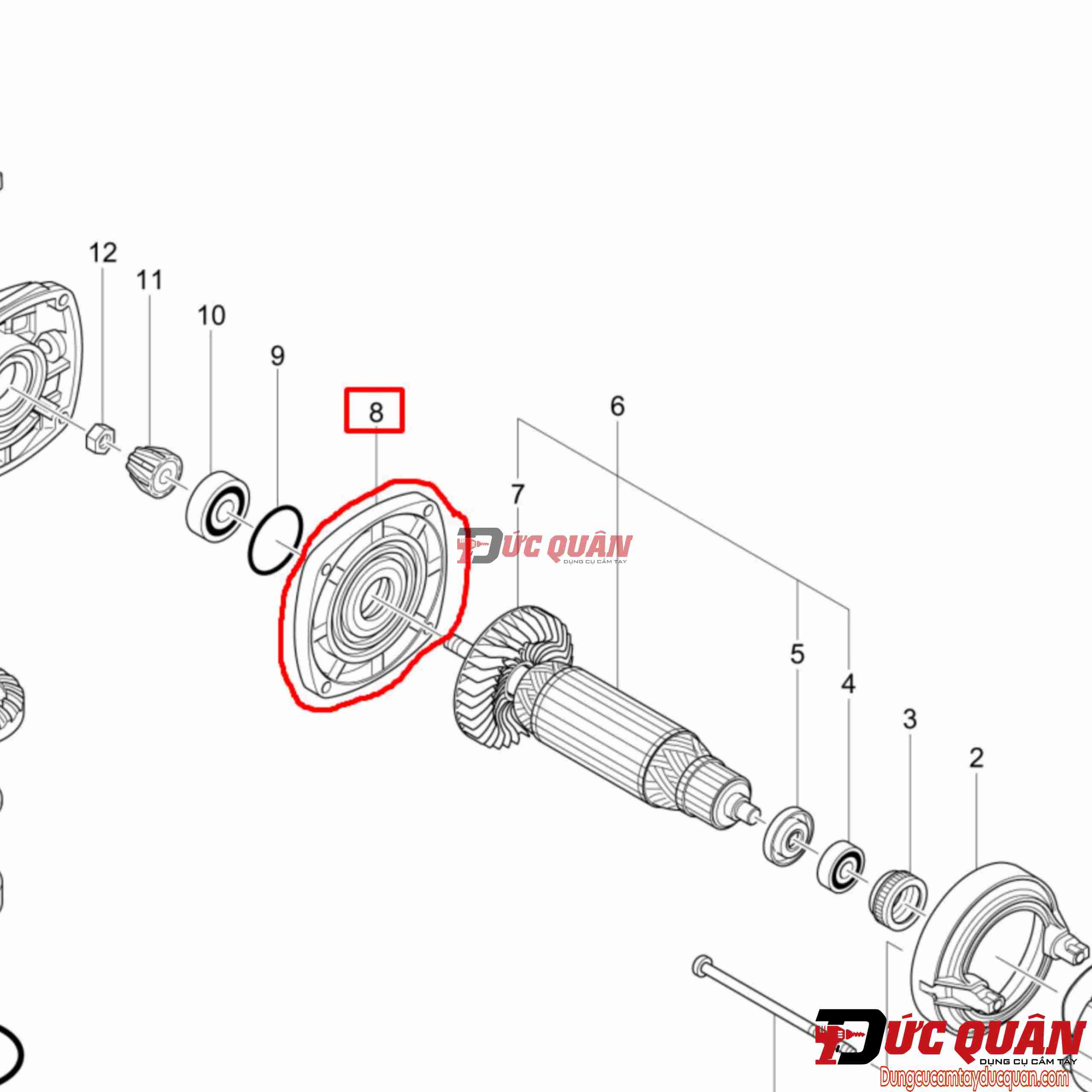 Nấp hộp nhông máy mài Makita 9553B 317821-6