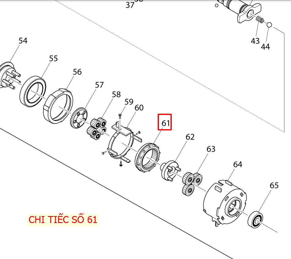 Bánh nhông máy bắn vít MAKITA DTP141/TP131/TP141/XPT141