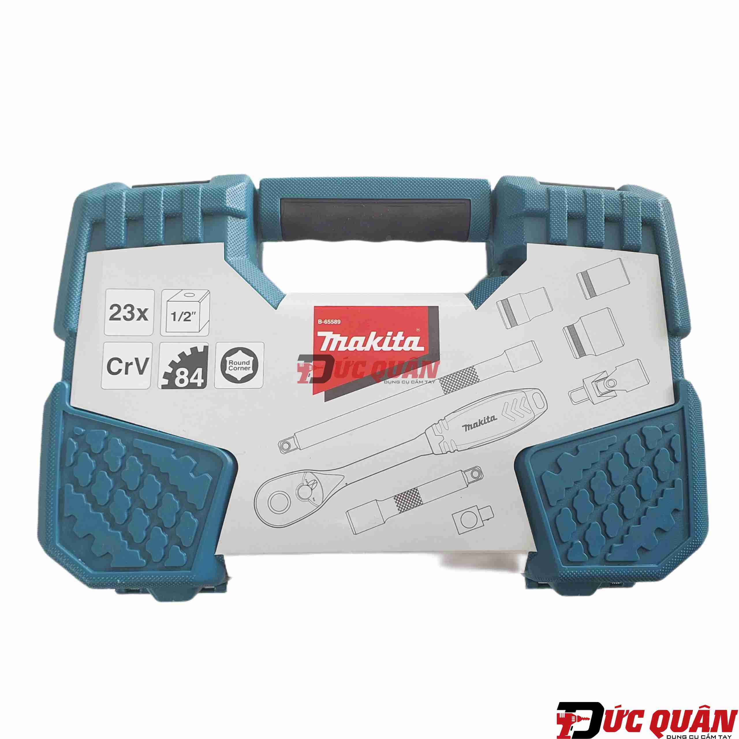 Bộ cần siết tự động và đầu tuýp Makita B-65589 (23 chi tiết/bộ)