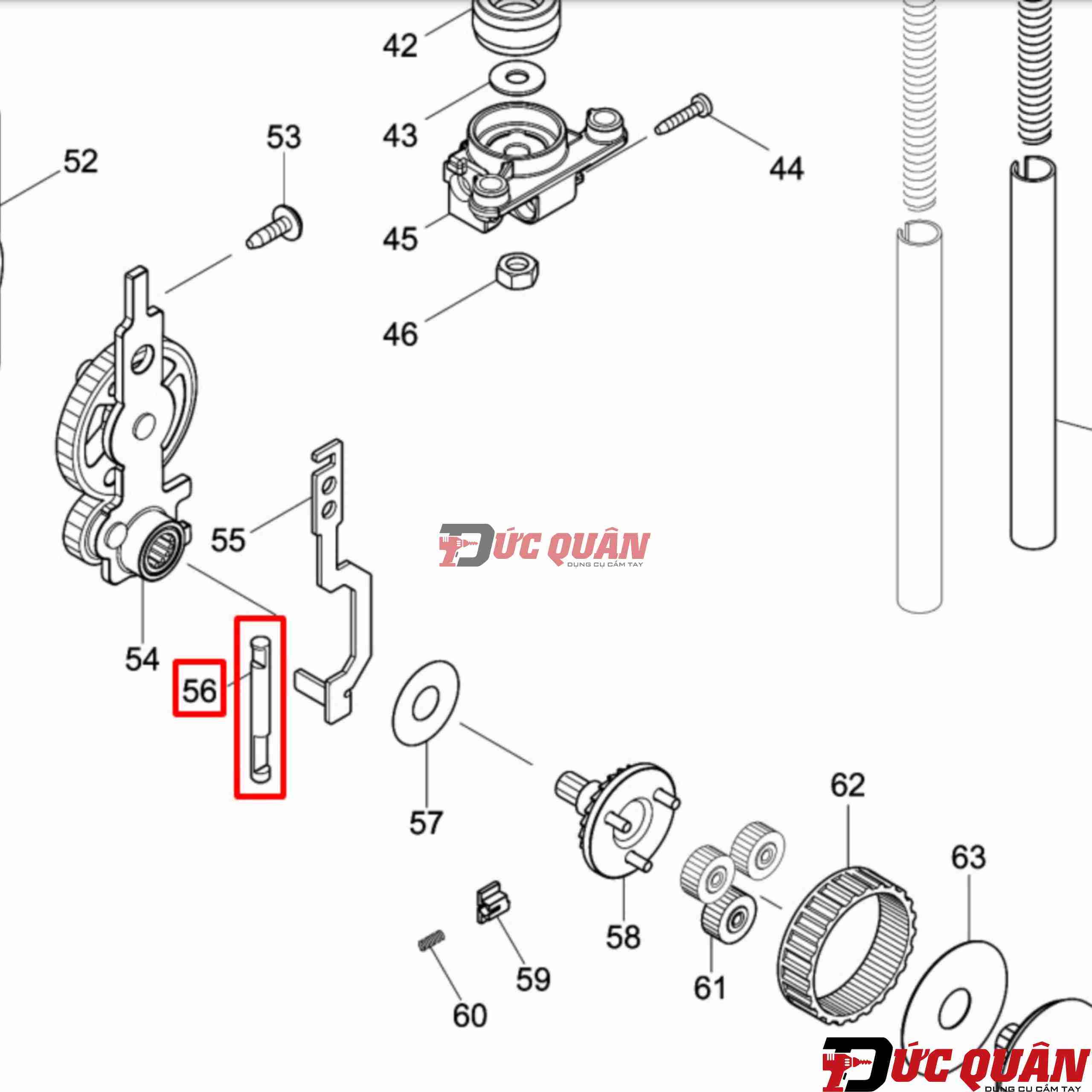 Chốt khóa máy bắn đinh Makita DFN350