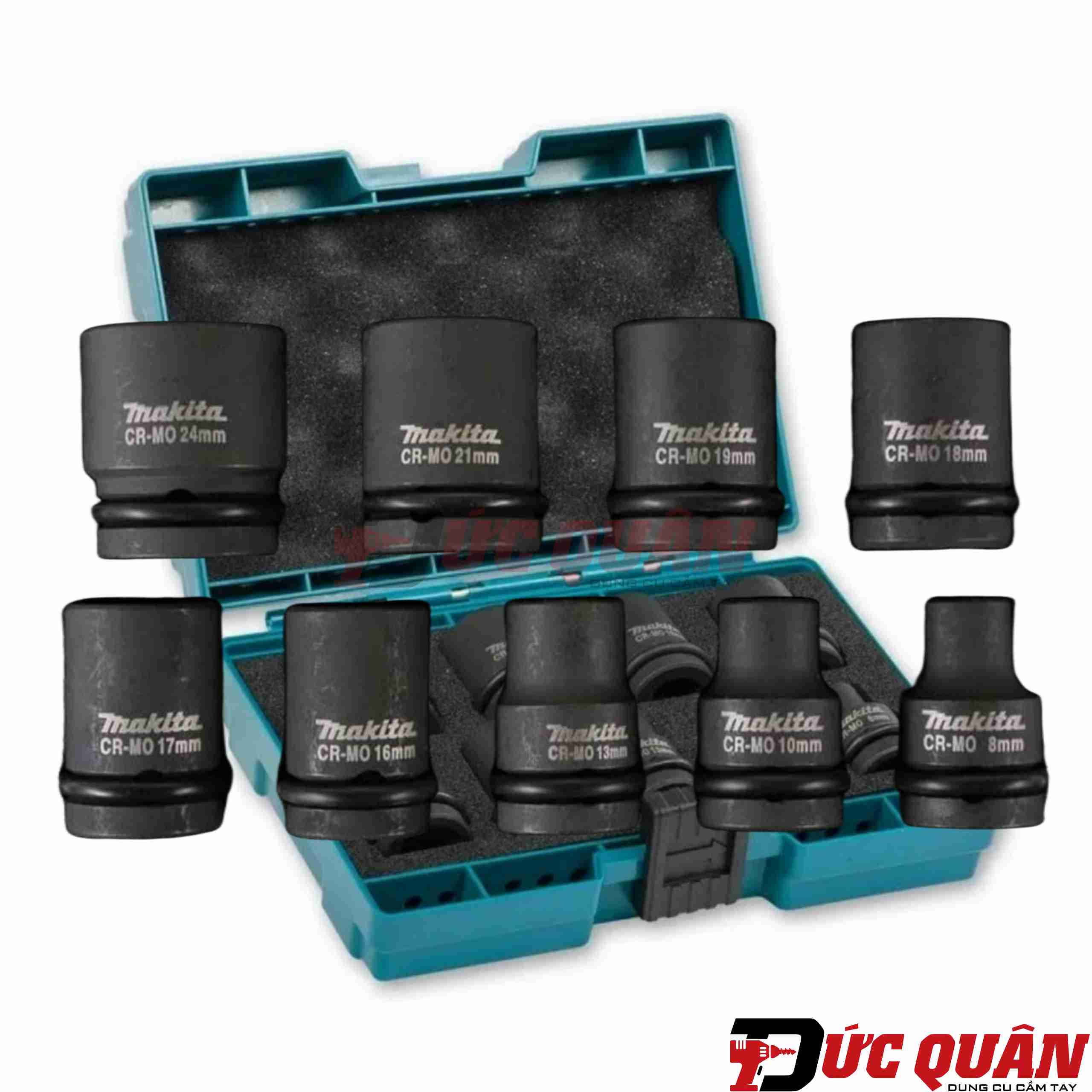 Bộ đầu tuýp vuông ( 1/2 dài 38mm ) Makita D-41517 (9 chi tiết/bộ)