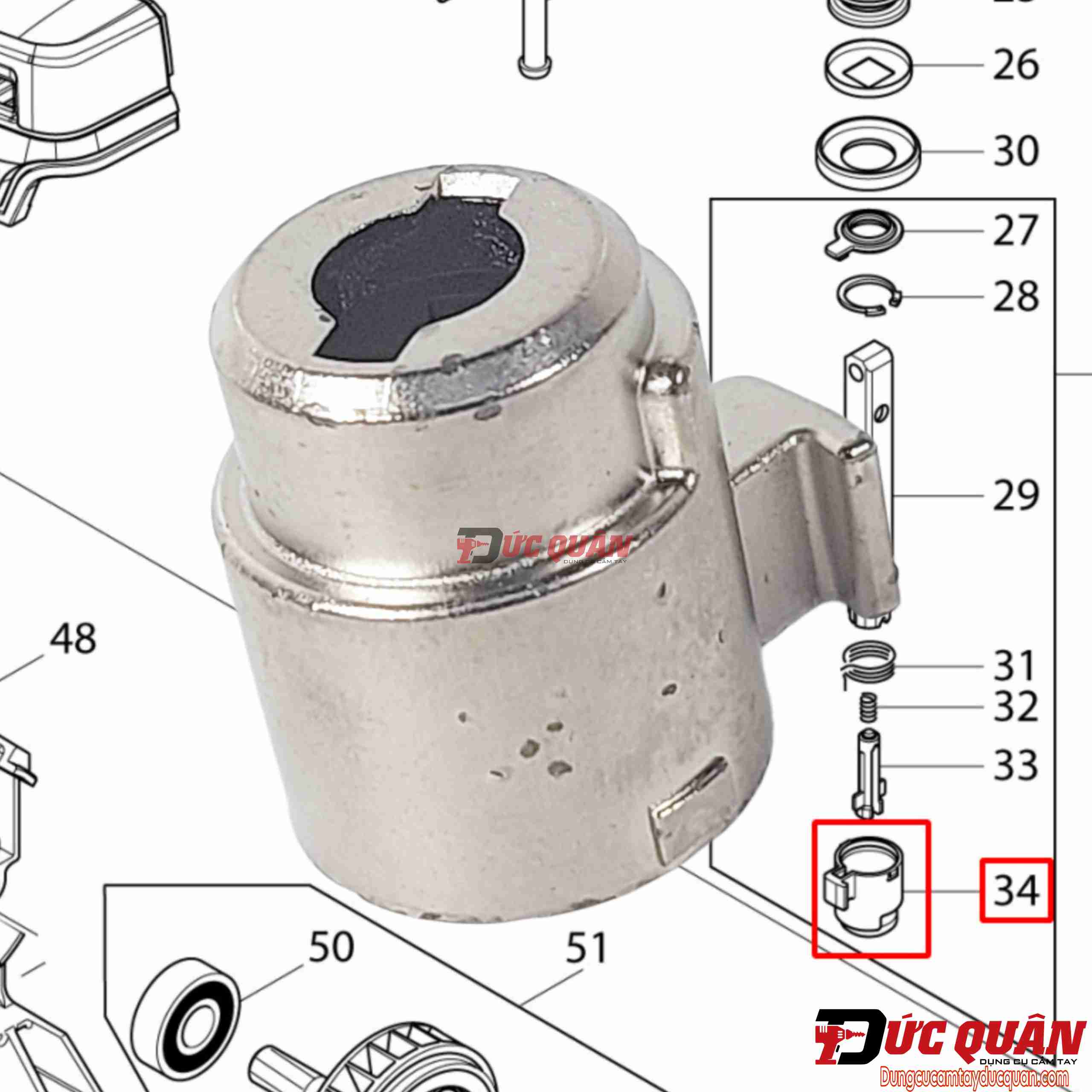 Giá đỡ giữ lưỡi máy Makita DJV181/ DJV182 310547-9