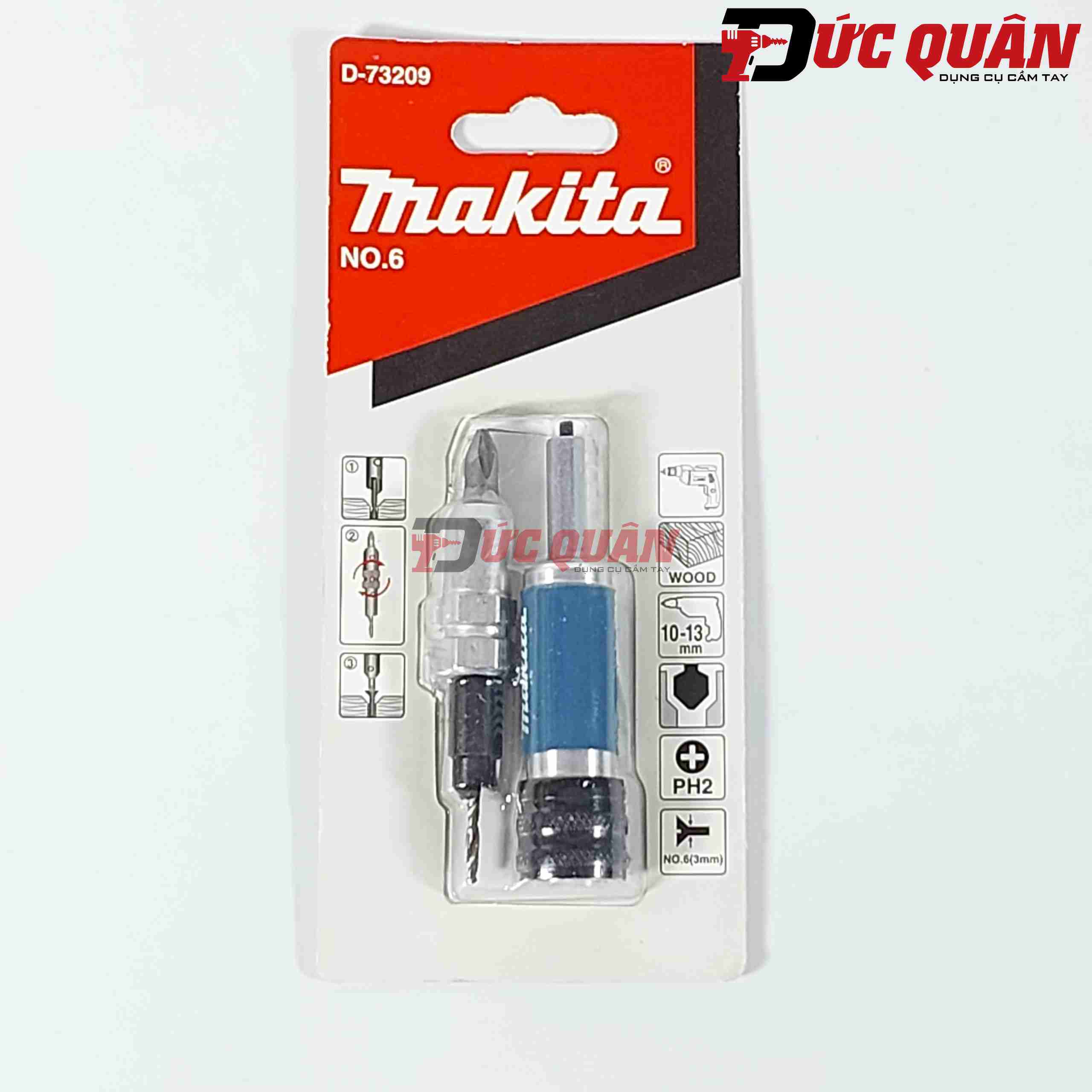 Đầu ( 3 trong 1 ) khoan mồi, âm vít, vặn vít MAKITA