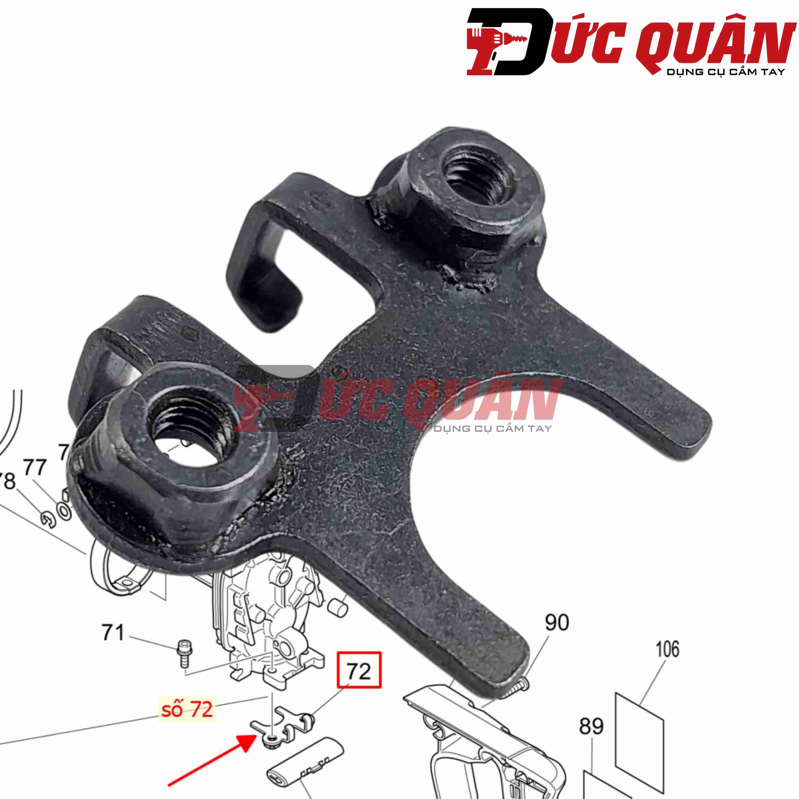 Miếng giữ bạc đạn máy HR244/ DHR242 Makita 346536-8