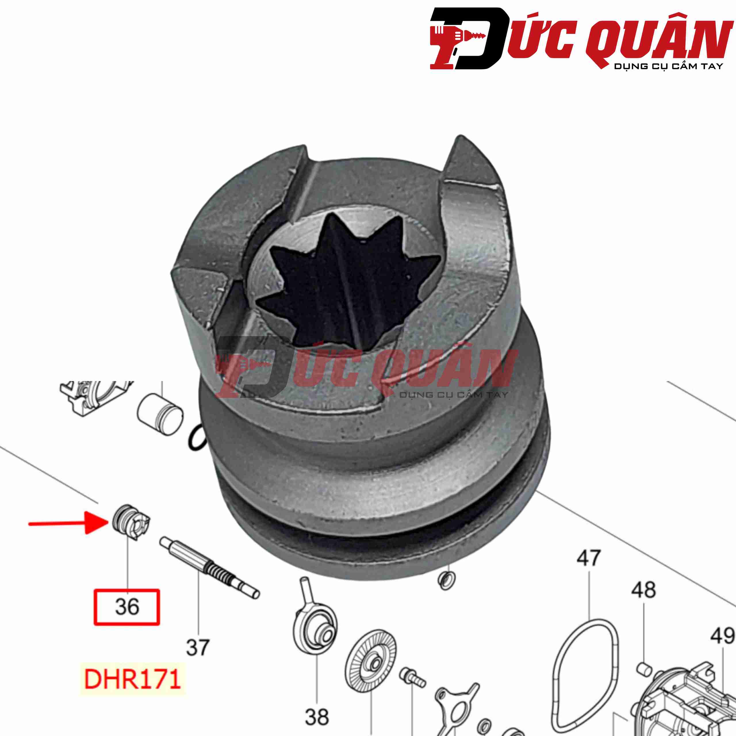 Khớp nhông máy DHR171/ HR140D 326845-1