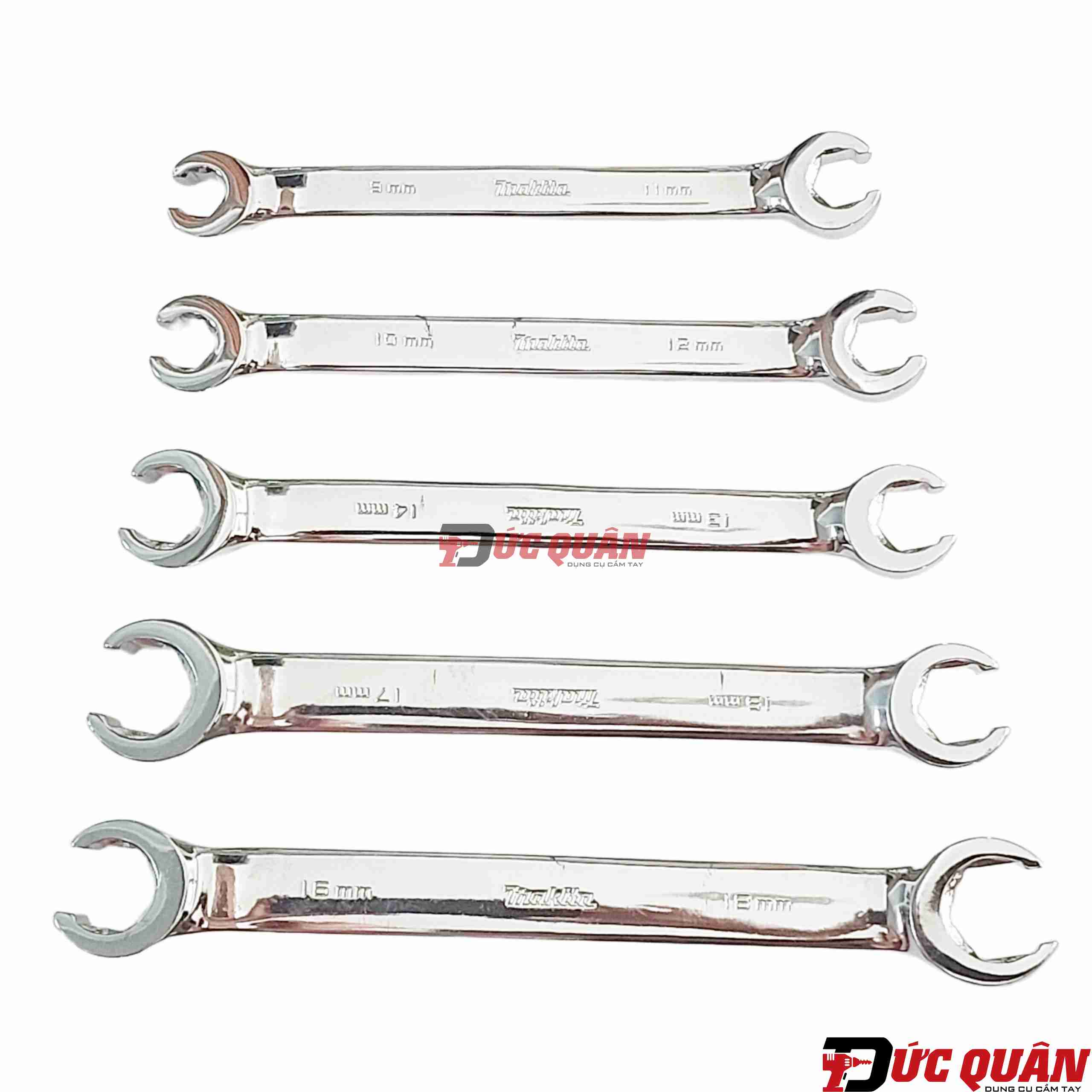 Bộ cờ lê mở ống dầu 5 chi tiết ( 9-18mm ) Makita B-65545
