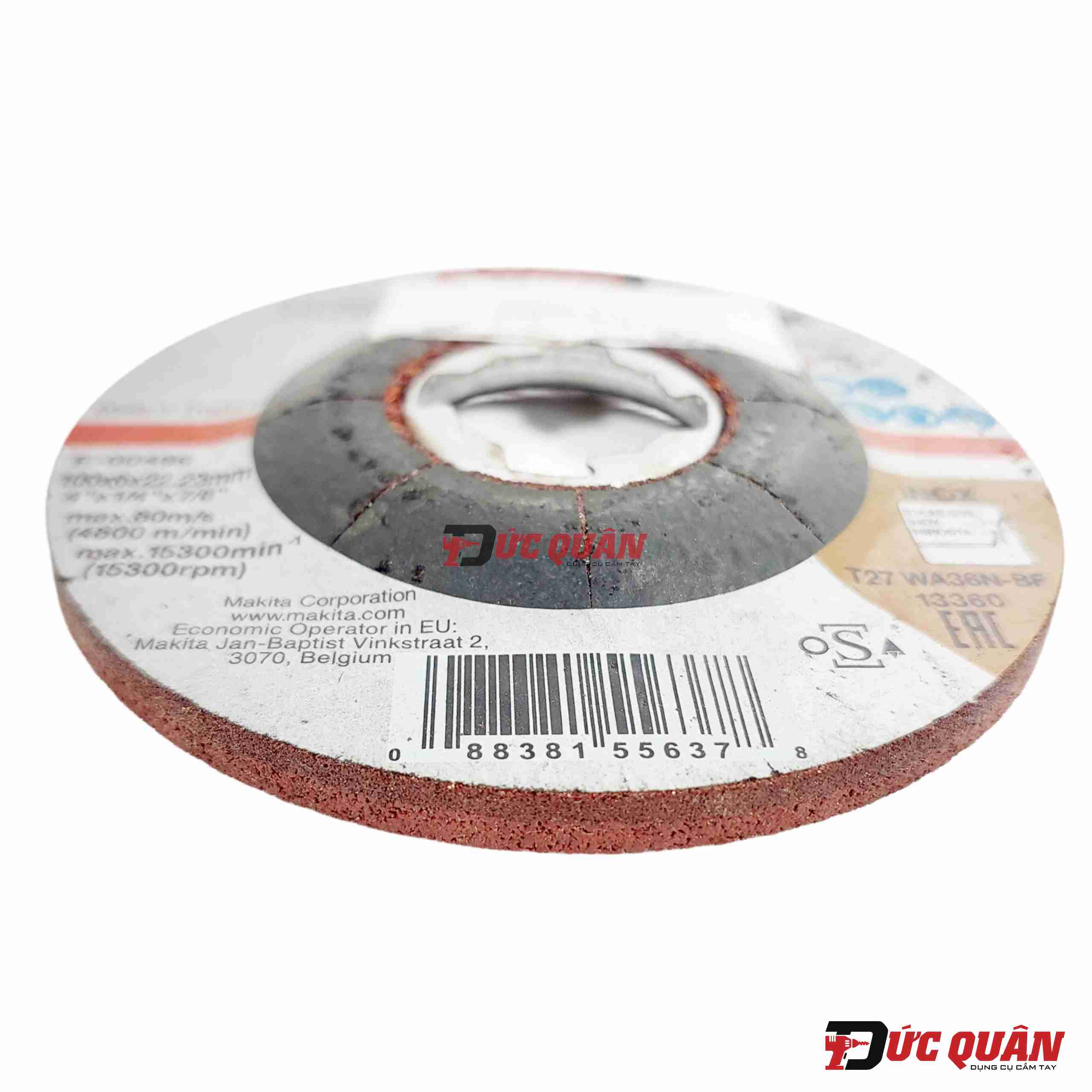 Đá mài cho Inox (X-Lock/100x6.0x22.23mm/WA36N) Makita E-00496