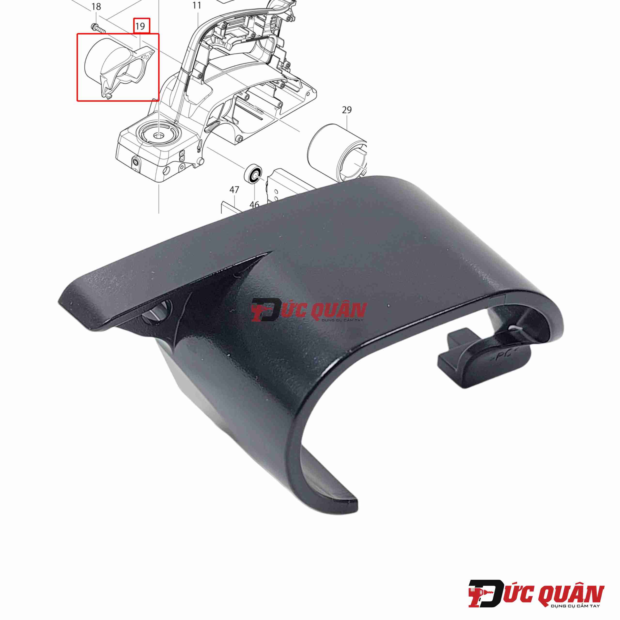 Bộ phân chứa mảnh vụng KP0800/ DKP180 Makita 451393-2