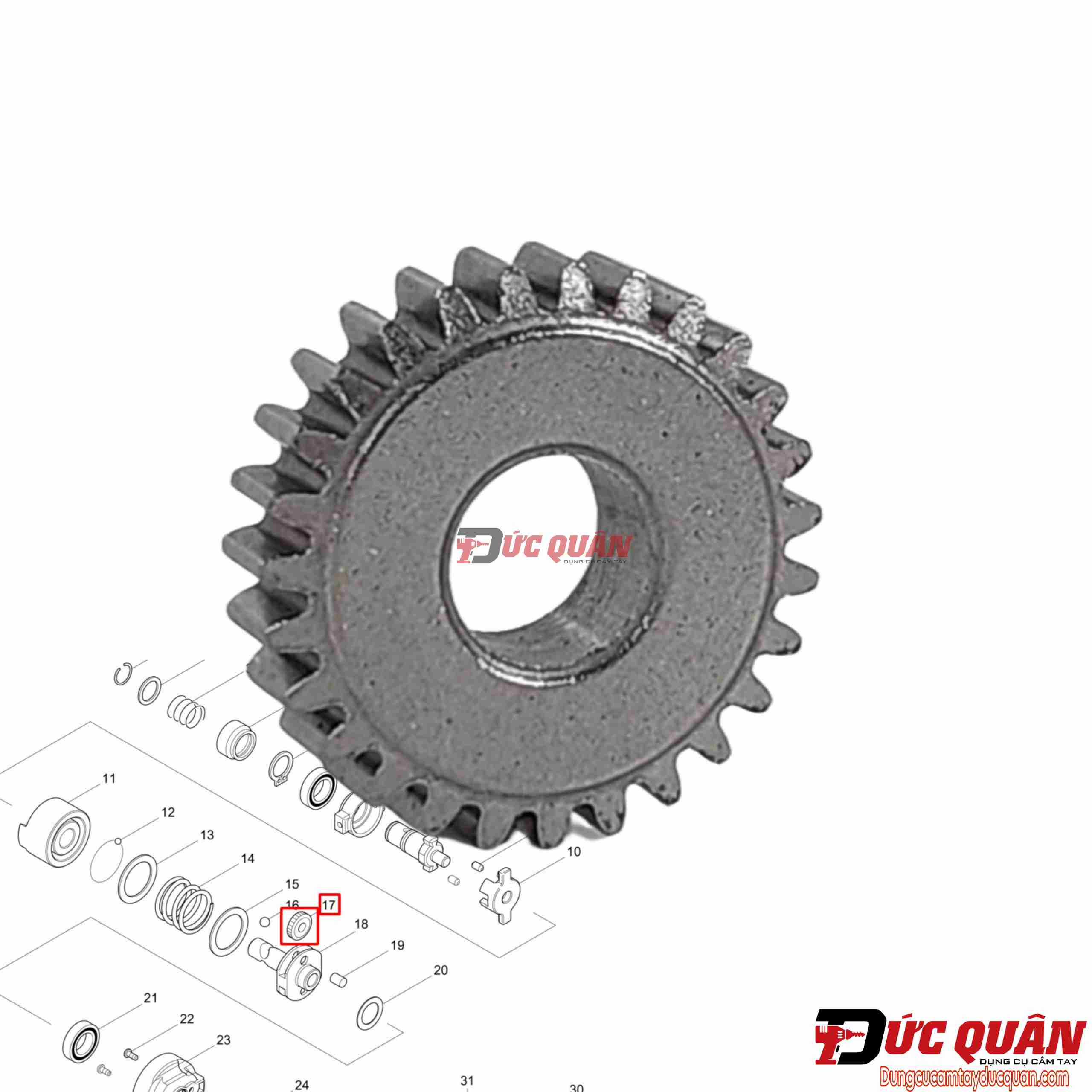 Nhông lớn ( 27 răng ) máy bắn vít Makita TD022 ( 1 cái )