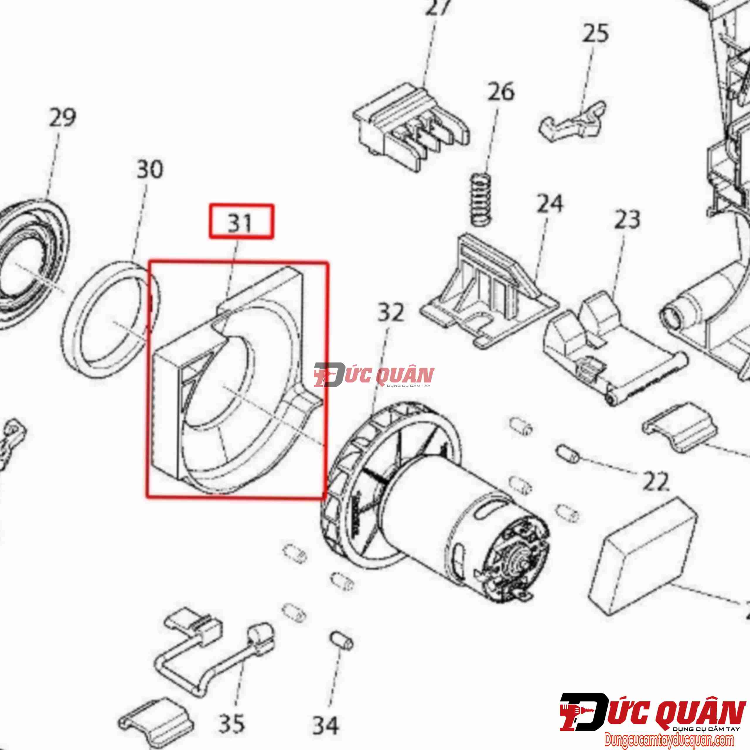 Nấp chắn gió Makita DX01/ DX08 453143-1