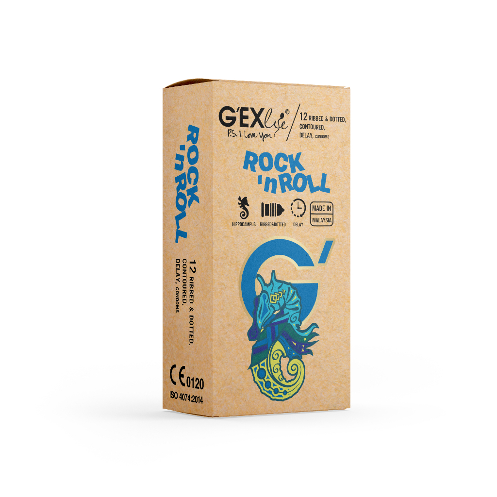 G'EXlife Rock'nRoll Bao cao su (Hộp 12 cái)