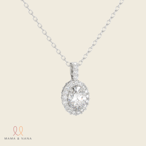 Dây Chuyền Đá Quý Moissanite Trắng - VHN01-02