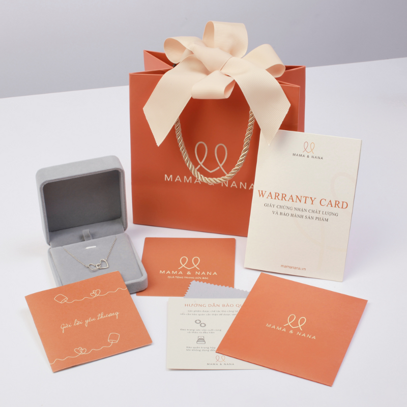 Dây Chuyền Tên Gia Đình 2-5 Vòng Tròn Lồng Đính Đá (Cỡ Premium) - Forever Family