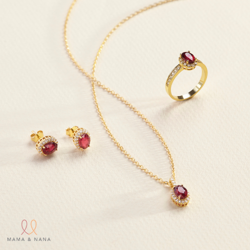 Dây Chuyền Đá Quý Ruby Đỏ - VHN01-03