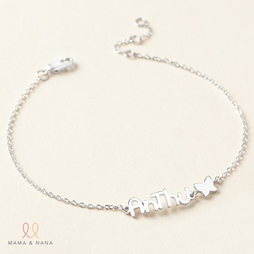Lắc Tay Cho Bé Gái Theo Tên Với Charm Trên Dây Hình Ngộ Nghĩnh - Say My Name